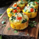 Let’s gather everything you need for veggie packed egg muffins. This recipe is simple and quick, perfect for busy mornings or meal prep. Here’s what you’ll need: - 6 large eggs - 1/2 cup milk or non-dairy alternative - 1 cup chopped spinach - 1/2 cup diced bell pepper - 1/2 cup halved cherry tomatoes - 1/4 cup finely chopped red onion - 1/2 cup shredded cheese (cheddar or feta) - Seasoning: garlic powder, dried oregano, salt, and pepper - Olive oil spray for greasing Now, let’s talk about why these ingredients are great. Eggs are the star here, providing protein and flavor. Milk adds creaminess, making the muffins fluffy. Spinach gives a healthy green boost, while bell peppers and tomatoes add color and taste. Cheese makes everything better. Choose cheddar for a sharp bite or feta for a tangy twist. The seasonings tie it all together. Garlic powder and oregano add depth to every bite. Don’t forget the olive oil spray! It keeps the muffins from sticking to the pan. With these tasty ingredients, you’re set for a nutritious meal that’s easy to make. Enjoy the process, and get ready for something delicious! First, set your oven to 350°F (175°C). This is the perfect heat for baking. While the oven warms up, grab a muffin tin. Spray it with olive oil to stop the muffins from sticking. Make sure to cover each cup well. In a large bowl, crack 6 large eggs. Then, add 1/2 cup of milk. Whisk these together until you see bubbles. Next, toss in 1 cup of chopped spinach, 1/2 cup of diced bell pepper, 1/2 cup of halved cherry tomatoes, and 1/4 cup of finely chopped red onion. Stir it all well so the veggies mix with the eggs. For flavor, add 1 teaspoon of garlic powder, 1 teaspoon of dried oregano, and salt and pepper to taste. Mix until everything looks even. Pour the egg and veggie mixture into the muffin tin. Fill each cup about 3/4 full. Now, sprinkle 1/2 cup of shredded cheese on top of each muffin. Place the muffin tin in the oven and bake for 18 to 20 minutes. You want them to look golden on top and be set in the middle. When done, take them out and let them cool for a few minutes. Use a knife to help pop them out of the tin. Enjoy your veggie packed egg muffins! To get fluffy and tasty egg muffins, whisk the eggs well. The milk helps make them light. If you want a creamier texture, use heavy cream instead of milk. Don’t overbake them. Check for a light golden color on top. This means they are ready to come out. You can swap out the cheese for your favorite type. Try mozzarella or goat cheese for a different taste. For veggies, use whatever you like. Zucchini, mushrooms, or kale can work great too. Just chop them small so they cook evenly. These egg muffins are perfect for meal prep. Make a big batch on the weekend. Store them in the fridge for quick breakfasts. They can last up to five days. You can also freeze them for up to three months. Just reheat in the microwave for a fast meal. {{image_2}} You can mix and match veggies in these muffins. Try zucchini, mushrooms, or broccoli. Carrots add a nice crunch too. Get creative! Just remember to chop the veggies small. This helps them cook evenly and blend well with the eggs. You can also use frozen veggies. Just thaw and squeeze out excess moisture before adding them to the mix. Want to make these muffins heartier? Add cooked bacon or sausage! Chop the cooked meat into small pieces. Stir it into the egg mixture before you pour it into the muffin tin. This adds flavor and protein. Turkey bacon or chicken sausage are great alternatives, too. You can even use leftover rotisserie chicken. Just shred it and mix it in! If you want a dairy-free or vegan version, it's easy! Use a non-dairy milk like almond or oat. For the eggs, try a flax egg or chickpea flour mixed with water. The texture will change a bit, but the taste stays great. You can also skip the cheese or use a dairy-free cheese. Nutritional yeast gives a cheesy flavor, too. This way, everyone can enjoy these tasty muffins! You can store leftover veggie packed egg muffins in the fridge. Place them in an airtight container. They will stay fresh for up to 5 days. Make sure they cool down before sealing. This helps prevent moisture buildup. You can also use plastic wrap if you don’t have a container. To freeze your muffins, let them cool completely first. Then, wrap each muffin tightly in plastic wrap. Place the wrapped muffins in a freezer bag or an airtight container. They can last for up to 3 months in the freezer. Just remember to label the bag with the date. This way, you won’t forget when you made them! To reheat, you can use the microwave or oven. For the microwave, place a muffin on a plate and heat for about 30 seconds. If you prefer the oven, preheat it to 350°F (175°C). Then, place the muffins on a baking sheet for 10-15 minutes. This helps keep them warm and tasty. Enjoy them warm for the best flavor! Yes, you can make these muffins in advance. I often prepare them on Sundays. This way, I have healthy meals ready for the week. Just store them in the fridge after baking. They are easy to grab for breakfast or snacks. The best veggies for egg muffins include: - Spinach - Bell peppers - Tomatoes - Red onion Other great choices are zucchini, mushrooms, and broccoli. You can mix and match based on your taste. Fresh or frozen veggies both work well. Egg muffins last about 4 to 5 days in the fridge. Make sure to store them in an airtight container. This keeps them fresh and tasty. If you want them to last longer, consider freezing them. Yes, you can use egg whites instead of whole eggs. This cuts down on fat and calories. Just use about 1/4 cup of egg whites for each whole egg. This change still gives a nice texture and flavor. This blog post detailed how to make veggie-packed egg muffins. We covered ingredients, step-by-step directions, and helpful tips. You can customize them with your favorite veggies and cheeses. Storing and reheating them is easy too. Egg muffins are a great choice for meal prep. They offer healthy protein and can fit your taste. I hope you enjoy making these simple and tasty treats!