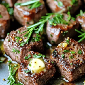 - 1 lb sirloin steak, cut into 1-inch cubes - 4 tablespoons unsalted butter, melted - 4 cloves garlic, minced - 1 teaspoon fresh rosemary, chopped - 1 teaspoon fresh thyme, chopped The star of this dish is the sirloin steak. It has a great balance of flavor and tenderness. Cutting it into 1-inch cubes helps it cook evenly and stay juicy. Next, we have unsalted butter, which adds a creamy richness. The garlic brings a punch of flavor that makes every bite special. Fresh rosemary and thyme add a nice herbal note to the mix. - 1 teaspoon smoked paprika - Salt and pepper to taste Smoked paprika is a game-changer. It gives a subtle smokiness that enhances the steak's flavor. Salt and pepper are essential too. They help to bring out the natural taste of the meat. Make sure to season well for the best results. - Fresh parsley, chopped Fresh parsley is our finishing touch. It adds a burst of color and freshness. Just sprinkle it on top before serving. This little step makes your dish look even more inviting. Now that you know the ingredients, let's get ready to create something delicious. 1. Preheating the air fryer: Start by preheating your air fryer. Set it to 400°F (200°C). It takes about 5 minutes to get hot. This step is key for crispy steak bites. 2. Setting the correct temperature: Keeping the air fryer at this temperature helps cook the steak evenly. It also helps seal in the juices, making the bites tender. 1. Combining melted butter and seasonings: In a large bowl, mix 4 tablespoons of melted butter with 4 cloves of minced garlic. Add in 1 teaspoon of chopped rosemary, 1 teaspoon of chopped thyme, 1 teaspoon of smoked paprika, salt, and pepper. 2. Tossing steak cubes in the marinade: Cut 1 pound of sirloin steak into 1-inch cubes. Add these cubes to the bowl. Toss them well in the marinade until they are fully coated. Let them sit for about 10 minutes. This allows the flavors to soak into the meat. 1. Air frying techniques: Place the marinated steak bites in a single layer in the air fryer basket. Do not overcrowd them. This helps each piece cook evenly and get that nice brown color. 2. Cooking time and doneness suggestions: Air fry the steak bites for 8 to 10 minutes. Shake the basket halfway through. This ensures all sides cook well. For medium-rare, aim for an internal temperature of about 130°F (54°C). Adjust cooking time if you prefer them more done. To get your steak bites just right, you need to know how to cook them. - Achieving different levels of doneness: For rare steak, aim for about 120°F (49°C). For medium-rare, cook until it reaches 130°F (54°C). For medium, look for 140°F (60°C). Use a meat thermometer for best results. - Importance of resting the meat: Once your steak bites are done, let them rest for a couple of minutes. This step helps keep the juices inside, making each bite tender and juicy. Air fryers can be tricky, but a few tips will help you cook better. - Avoiding overcrowding the basket: Place your steak bites in a single layer. If they touch, they might not cook evenly. If needed, cook in batches. This ensures each piece gets crispy. - Tips for even cooking: Shake the basket halfway through cooking. This movement helps the steak bites brown evenly on all sides. Don’t skip this step! Want to make your steak bites even better? Here are some ideas. - Additional herbs and spices to try: Experiment with fresh herbs like thyme or oregano. You can also add a pinch of chili flakes for heat. Each spice adds a new twist to your dish. - Suggestions for marinade variations: Try different oils or vinegars in the marinade. Adding a splash of soy sauce or Worcestershire sauce can give a savory depth. Mix it up to find your favorite flavor! {{image_2}} You can use more than just sirloin for this recipe. Here are some options: - Ribeye: This cut is rich and juicy. It cooks well and adds great flavor. - Filet Mignon: Tender and lean, this cut needs less time to cook. - Flank Steak: This cut is flavorful but can be tough. Slice it thinly against the grain. Cooking Times: - Ribeye takes about 8-10 minutes for medium-rare. - Filet Mignon needs about 6-8 minutes. - Flank Steak requires around 10-12 minutes. Adjust your cooking time based on the thickness of your steak pieces. You can easily change the flavor of your steak bites. Here are some ideas: - Herbs: Try adding fresh thyme or oregano. These herbs give a nice earthy taste. - Heat: For a spicy kick, sprinkle in some chili flakes. This adds warmth without overpowering the dish. You can mix and match herbs and spices to find your favorite flavor. Pair your steak bites with tasty sides. Here are some great options: - Garlic Mashed Potatoes: Creamy and full of flavor, they complement the steak well. - Roasted Vegetables: Carrots, bell peppers, or broccoli add color and nutrition. - Healthy Salad: A fresh green salad with mixed greens, cherry tomatoes, and a light vinaigrette balances the meal. Try different combinations to find the perfect match for your steak bites. To keep your steak bites fresh, store them in the fridge. Place the cooled steak bites in an airtight container. This helps keep moisture in and prevents them from drying out. You can store them for up to three days. Reheat your steak bites to keep them juicy. The best method is to use the air fryer again. Set it to 350°F (175°C) and heat for about 3-5 minutes. This way, they warm up without overcooking. You want to avoid losing that nice tenderness. If you want to save steak bites for later, freezing is a great choice. First, let them cool completely. Then, pack them in an airtight freezer bag. Squeeze out as much air as possible to prevent freezer burn. You can freeze them for up to three months. To thaw, place the bag in the fridge overnight. Once thawed, reheat them in the air fryer like before. This keeps them flavorful and delicious! It takes about 8 to 10 minutes to cook steak bites in an air fryer. I recommend checking them after 8 minutes. Cooking time can vary based on your air fryer model and the size of the steak pieces. For best results, shake the basket halfway through to ensure even cooking and browning. You can use frozen steak, but it's best to thaw it first. Frozen steak may not marinate well, and it can cook unevenly. If you must use it frozen, increase the cooking time. Make sure the internal temperature reaches your desired doneness, which is around 130°F for medium-rare. There are many tasty options to serve with your steak bites. Here are a few ideas: - Garlic mashed potatoes: Creamy and rich, they pair well with the steak. - Roasted vegetables: Carrots or asparagus add color and crunch. - Side salad: A fresh green salad adds a nice balance. - Rice or quinoa: These grains soak up the rich garlic butter flavor. These sides will enhance your meal and bring out the best in your garlic butter steak bites! You now have the tools to make delicious garlic butter steak bites. We covered the main ingredients, spices, and garnishes that enhance flavor. I walked you through step-by-step instructions for cooking in an air fryer. Plus, I shared tips for perfecting your steak and variations to try. As you enjoy your steak bites, remember to experiment with different cuts and flavors. This adds fun to your cooking. Whether for a meal or snacks, these bites are sure to impress. Happy cooking!