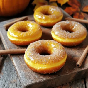 To make Brown Sugar Pumpkin Donuts, gather these key ingredients: - 1 cup pumpkin puree (canned or fresh) - 1 cup all-purpose flour - 1/2 cup brown sugar, packed - 1/4 cup granulated sugar - 1/2 teaspoon baking soda - 1 teaspoon baking powder - 1/2 teaspoon ground cinnamon - 1/4 teaspoon ground nutmeg - 1/4 teaspoon ground ginger - 1/4 teaspoon salt - 1/4 cup milk (or dairy-free alternative) - 1 large egg - 1/4 cup vegetable oil - 1 teaspoon vanilla extract These ingredients blend to create moist and flavorful donuts. The pumpkin puree adds rich taste and texture. Brown sugar gives a deep sweetness that pairs well with the spices. You can enhance your donuts with these fun toppings and mix-ins: - Powdered sugar for a quick glaze - Cinnamon and granulated sugar for rolling - Chopped nuts for crunch - Chocolate chips for extra sweetness - A splash of maple syrup for more flavor These options let you customize your donuts. Experiment with toppings to find your favorite. Don’t be afraid to mix and match! First, preheat your oven to 350°F (175°C). Grease your donut pan with non-stick spray. This helps the donuts release easily. In a large bowl, mix the wet ingredients. Combine pumpkin puree, brown sugar, granulated sugar, milk, egg, vegetable oil, and vanilla extract. Whisk until smooth. In another bowl, sift the dry ingredients. Mix flour, baking soda, baking powder, cinnamon, nutmeg, ginger, and salt. Gradually add the dry mix to the wet mix. Stir gently until just combined. Remember, small lumps are fine; do not overmix. Now, fill each donut cavity. Use a piping bag or a zip-top bag with a corner cut off. Fill each cavity about 3/4 full with batter. This ensures they rise nicely. Bake in the preheated oven for 10-12 minutes. Check doneness with a toothpick; it should come out clean. To fill the donut pan, I recommend using a piping bag. If you don’t have one, a zip-top bag works too. Just snip one corner off the bag. This method keeps the filling neat. Make sure to only fill each cavity about 3/4 full. This prevents overflow while baking. If you want a little fun, you can add chocolate chips or nuts into the batter. Just mix them in gently after combining the wet and dry ingredients. After baking, let the donuts cool in the pan for about 5 minutes. This lets them firm up a bit. Then, transfer them to a wire rack to cool completely. This helps avoid sogginess. For serving, you can keep them simple or add a glaze. To glaze, whisk together powdered sugar and a splash of milk until smooth. Drizzle it over the cooled donuts. You can also roll them in a mix of cinnamon and granulated sugar while still warm. This adds a sweet touch. Enjoy your delicious brown sugar pumpkin donuts! To make sure your donuts bake evenly, follow these tips: - Preheat your oven to 350°F (175°C). - Grease your donut pan with non-stick spray to prevent sticking. - Fill each cavity about 3/4 full to allow room for rising. - Check for doneness by inserting a toothpick; it should come out clean. For the ideal donut texture, consider these ideas: - Use pumpkin puree for moisture, which keeps donuts soft. - Do not overmix your batter; some small lumps are fine. - Sift your dry ingredients to add air, giving a lighter texture. - Add a pinch of salt to enhance the sweet flavors. To add some extra flavor to your donuts, try these tips: - Make a simple glaze by mixing powdered sugar with a splash of milk. - Drizzle the glaze over cooled donuts for a sweet finish. - Roll warm donuts in cinnamon and sugar for a classic touch. - Use chopped nuts or sprinkles for added crunch and color. {{image_2}} You can change the spices in these donuts for new flavors. Try adding cardamom or allspice for a warm twist. You might even mix in chocolate chips or chopped nuts for extra texture. Dried fruit like cranberries or raisins can also add sweetness and chewiness. Experiment with these ideas to make your perfect donut. You can easily make these donuts gluten-free by using a gluten-free flour blend. Just make sure to check the blend includes xanthan gum for the best texture. For a dairy-free option, swap regular milk with almond or oat milk. This way, everyone can enjoy these tasty treats without worry. For a holiday twist, add a splash of peppermint extract for Christmas. You can also top the donuts with a cream cheese frosting for a special touch. During Thanksgiving, sprinkle some crushed pecans or walnuts on top for a crunchy bite. These ideas keep your fall treats fresh and exciting throughout the season. To keep your donuts fresh, place them in an airtight container. This keeps moisture in and air out. You can also layer parchment paper between donuts to prevent sticking. Store them at room temperature for up to two days. If you want to keep them longer, consider freezing. To freeze these donuts, first let them cool completely. Wrap each donut in plastic wrap. Then, place them in a freezer-safe bag. Make sure to press out all the air before sealing. These donuts can stay fresh in the freezer for up to three months. When you're ready to eat, move them to the fridge overnight to thaw. For the best taste, reheat your donuts in the oven. Preheat the oven to 350°F (175°C). Place the donuts on a baking sheet and heat for about 5-7 minutes. This helps restore their soft texture. If you prefer, you can also use the microwave. Heat each donut for about 10-15 seconds. Enjoy them warm! To check if your donuts are done, use a toothpick. Insert it into the center of a donut. If it comes out clean, they are ready. You can also gently press the top of a donut. It should spring back without leaving a dent. Keep an eye on the time too. Bake for about 10-12 minutes at 350°F. If you see a golden color, that's a good sign! Yes, you can use fresh pumpkin. Just make sure to cook and puree it first. Fresh pumpkin has a different moisture level than canned. This means you may need to adjust the milk a bit. Start with less milk, then add more if the batter is too thick. Fresh pumpkin can give a richer flavor, which is great for these donuts! If you need a substitute for brown sugar, try using white sugar with molasses. Mix one cup of white sugar with one tablespoon of molasses. This will mimic the flavor and moisture of brown sugar. You can also use coconut sugar, which has a similar taste. Just remember, the donuts may be a bit lighter in color. Brown Sugar Pumpkin Donuts are easy to make and delicious. We covered all the key ingredients, from essential staples to tasty optional toppings. I shared simple, step-by-step instructions to guide you from preparation to serving. You learned tips for perfect texture and flavor, as well as fun variations to try. Don’t forget how to store extras and reheat them for the best taste. Now you have all you need to bake these tasty treats. Enjoy each bite, and share them with friends for a great fall treat!