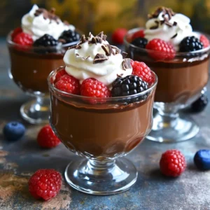 - 1 cup plain Greek yogurt - 1/2 cup semi-sweet chocolate chips - 2 tablespoons honey or maple syrup - 1 teaspoon vanilla extract - 1/4 teaspoon sea salt When making Chocolate Greek Yogurt Mousse, the quality of your ingredients matters. Using plain Greek yogurt gives the mousse a rich and creamy base. I prefer Greek yogurt for its thick texture and protein content. Semi-sweet chocolate chips add a delightful sweetness and depth. Honey or maple syrup acts as a natural sweetener, enhancing the flavor without overpowering it. A touch of vanilla extract adds warmth, while sea salt balances the sweetness perfectly. - Whipped cream - Berries - Chocolate shavings Toppings can elevate your mousse to a new level. Whipped cream adds a light and airy touch. Fresh berries, like raspberries or strawberries, bring a burst of flavor and color. Chocolate shavings serve as a decadent finish. Each topping adds its own flair, making the dessert not just tasty but also beautiful. Method using microwave To start, grab a microwave-safe bowl. Add the semi-sweet chocolate chips. Heat them in the microwave in 20-second bursts. Stir after each burst until smooth. This keeps the chocolate from burning. Method using double boiler If you prefer, use a double boiler. Fill the bottom pot with water, then place a heat-safe bowl over it. Add the chocolate chips to the bowl. Heat on low to gently melt the chocolate. Stir until it is silky and smooth. Combining Greek yogurt and sweeteners In a large bowl, mix the plain Greek yogurt, honey, or maple syrup. Add the vanilla extract and sea salt. Stir it well until everything blends together. This step gives the mousse its creamy base and sweet flavor. Folding in melted chocolate Let the melted chocolate cool slightly. It should not be hot. Then, gently fold the chocolate into the yogurt mixture. Use a spatula and be careful not to deflate the mousse. This keeps the light texture. Portioning the mousse Spoon the mousse into individual serving dishes or glasses. This makes it easy to serve and enjoy. Chilling time requirements Place the dishes in the refrigerator for at least one hour. This helps the mousse set and become even creamier. To make a great Chocolate Greek Yogurt Mousse, you must focus on texture. Gentle folding is key. When you mix the melted chocolate into the yogurt, be careful. Use a spatula and fold slowly. This keeps air in the mousse, making it light and fluffy. Cooling the chocolate before mixing is also important. If the chocolate is too hot, it can warm the yogurt. This may cause the mousse to lose its airy feel. Let the chocolate cool for a few minutes. It should still be pourable but not hot. Tasting is a big part of making this mousse. After you mix the ingredients, taste it. If it needs more sweetness, you can add more honey or syrup. Just a small amount can make a big difference! If you want to change the sweetener, there are good options. You can use agave syrup or stevia if you prefer. Both will give a nice sweetness without adding too many calories. Always adjust to your taste for the best result. {{image_2}} You can easily change up the flavor of this mousse. Here are a couple of fun ideas: - Mint chocolate variation: Add a few drops of peppermint extract to the mousse mixture. This gives it a fresh taste that pairs well with chocolate. You can also top it with mint leaves for a pretty touch. - Coffee-infused mousse: Mix in a tablespoon of instant coffee granules into the melted chocolate. This adds a rich coffee flavor that deepens the chocolate taste. It’s a great pick-me-up treat! You can adapt this mousse for different diets. Here are some options: - Keto-friendly versions: Use a sugar substitute like erythritol instead of honey or maple syrup. This keeps the mousse low in carbs but still sweet. Make sure to check the sweetness level to match your taste. - Dairy-free options using alternatives: Swap the Greek yogurt for a dairy-free yogurt, like coconut yogurt. This keeps the mousse creamy without dairy. You can also use dark chocolate that is dairy-free. These variations and alternatives let you enjoy the mousse in new ways. Experiment and find your favorite! After you enjoy your Chocolate Greek yogurt mousse, store any leftovers in the fridge. Use airtight containers to keep it fresh. Glass jars or plastic containers work great. You can safely keep the mousse in the refrigerator for up to three days. Make sure to cover the container well to prevent it from absorbing other flavors. If you want to save some mousse for later, you can freeze it! Portion it into small containers. Leave a little space at the top for expansion. The mousse can stay in the freezer for about one month. When you are ready to enjoy it again, take it out and thaw it in the fridge overnight. Avoid microwaving it, as this can change the texture. Enjoy a creamy and light treat whenever you want! Yes, you can use other yogurt types like regular yogurt or plant-based yogurt. Regular yogurt is thicker, but it may change the mousse's texture slightly. Plant-based yogurt, like almond or coconut, can work too, but check for flavors that mix well with chocolate. The mousse lasts about 3 to 5 days in the fridge. It's best to cover your mousse tightly. This keeps it fresh and prevents it from absorbing other smells in the fridge. Absolutely! You can make this mousse up to two days in advance. Just store it in the fridge until you’re ready to serve. Adding toppings right before serving keeps them fresh and tasty. This blog post shared a simple way to make chocolate mousse with yogurt. You learned about key ingredients like Greek yogurt, chocolate chips, and sweeteners. I gave step-by-step tips to help you melt chocolate, mix the mousse, and serve it well. You can try fun toppings or different flavors too. In the end, this mousse is easy, tasty, and can fit many diets. I hope you enjoy making it!