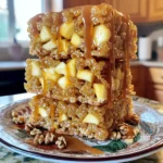 - 4 cups Rice Krispies cereal - 1 cup mini marshmallows - 1/4 cup unsalted butter - 1 cup caramel sauce (store-bought or homemade) - 1 medium apple, diced (I love using Honeycrisp) - 1/2 teaspoon cinnamon - 1/2 cup chopped nuts (like walnuts or pecans, optional) - 1/4 cup additional caramel sauce for drizzling You can swap Rice Krispies with a gluten-free cereal for a gluten-free treat. If you can't find mini marshmallows, use regular marshmallows. Just chop them into smaller pieces. For the caramel, homemade sauce adds a rich taste, but store-bought works well too. Try sweet apples like Fuji or Gala if you can't find Honeycrisp. You can leave out the nuts for a nut-free version. Want to make these treats even better? Add in chocolate chips for a sweet twist. Dried cranberries or raisins can add a nice chew. Try a pinch of nutmeg for a warm flavor. You can also drizzle melted chocolate on top for extra fun. First, grab a 9x13 inch baking dish. Line it with parchment paper, leaving some paper hanging over the edges. This makes it easy to lift out the treats later. Next, take a large saucepan. Place it over low heat and add 1/4 cup of unsalted butter. Let it melt completely. Once the butter melts, add 1 cup of mini marshmallows. Stir them together until they melt and become smooth. Now, remove the saucepan from the heat. It’s time to add 1 cup of caramel sauce. Pour it into the melted marshmallow mixture. Stir until everything is mixed well. In a big bowl, combine 4 cups of Rice Krispies cereal, 1 medium diced apple, and 1/2 teaspoon of cinnamon. If you want some crunch, add 1/2 cup of chopped nuts. Pour the warm marshmallow-caramel mixture over the dry ingredients. Mix gently, making sure everything is coated. Pour your mixture into the prepared baking dish. To prevent sticking, wet your hands a little. Press the mixture firmly and evenly into the pan. Let your treats cool at room temperature for about 30 minutes. Once set, lift them out using the parchment paper. Drizzle with 1/4 cup of extra caramel sauce. Now, cut them into squares or rectangles. Enjoy your yummy treats! To stop the mixture from sticking to your hands or the pan, wet your hands with water. This simple step helps to keep the treats from clinging. Also, make sure to line the baking pan with parchment paper. Leave some paper hanging over the edges. This makes it easy to lift out the treats later. Mix the Rice Krispies, apples, and nuts in a large bowl first. This helps evenly spread the flavors. When you pour the melted marshmallow and caramel mixture over the dry mix, stir gently but thoroughly. Use a spatula to fold everything together. This ensures every bite is tasty and has a good mix of flavors. Let the treats cool at room temperature for about 30 minutes. This helps them set properly and makes cutting easier. Avoid putting them in the fridge, as this can make them too hard. Once set, use the parchment paper to lift them out of the pan. Drizzle with caramel on top for a sweet finish! {{image_2}} You can change the nuts in your treats for more taste. I love using walnuts or pecans for crunch. If you want a sweeter flavor, go for hazelnuts or almonds. You can also skip the nuts if you want a nut-free treat. Just remember to adjust your ratios to keep the same texture. If you want to switch things up, try maple syrup instead of caramel. This option adds a rich flavor and is a bit healthier too. You can mix it in with the melted marshmallows. Honey also works well if you prefer it. Just make sure to use a bit less, as it is sweeter than caramel. You can mix in other fruits for a fun twist. Diced pears or bananas can add sweetness and moisture. Peaches or berries can also work, but they may change the texture a little. You can also add some dried fruits like raisins or cranberries for a tasty surprise. Just aim for a good balance of flavors to keep it delicious. To keep your Caramel Apple Rice Krispie Treats fresh, place them in an airtight container. You can store them at room temperature for up to three days. If you want to keep them longer, refrigeration is a good option. Just be sure to wrap them tightly to avoid drying out. If you want to freeze these treats, cut them into squares first. Wrap each piece in plastic wrap, then place them in a freezer-safe bag. They can last for up to three months in the freezer. To enjoy later, simply pull out a piece and let it thaw at room temperature. If you need to reheat your Rice Krispie Treats, the microwave is the best choice. Place a square on a microwave-safe plate and heat it for about 10-15 seconds. This helps soften them without making them too chewy. Enjoy your treats warm for a delightful experience! Yes, you can use regular marshmallows. Just cut them into smaller pieces. This helps them melt evenly. You will need about 10 ounces of regular marshmallows to match one cup of mini ones. The texture of the treats will still be chewy and sweet. To make easy homemade caramel sauce, follow these steps: - Ingredients: - 1 cup granulated sugar - 6 tablespoons unsalted butter - 1/2 cup heavy cream - Instructions: 1. In a saucepan, heat sugar over medium heat. Stir it until it melts and turns golden brown. 2. Add butter and stir until melted. 3. Slowly pour in heavy cream, stirring constantly. Be careful, as the mixture may bubble up. 4. Remove from heat and let it cool slightly. Store in a jar or use right away. This sauce adds a rich flavor to your treats! You can serve these treats in many fun ways: - On a Platter: Stack them on a decorative plate. - With Extras: Add apple slices and drizzle with extra caramel. - In Bags: Wrap individual pieces in cellophane bags for gifts. - On Sticks: Insert popsicle sticks for easy eating at parties. These ideas make your treats even more fun and appealing! This post covered key steps to make tasty Caramel Apple Rice Krispie Treats. We discussed the ingredients and useful swaps, plus tips to avoid sticking. You learned how to store leftovers and freeze your treats. Remember to try different nuts or sweeteners for new flavors. Making these treats is fun and rewarding. Enjoy your tasty creations!