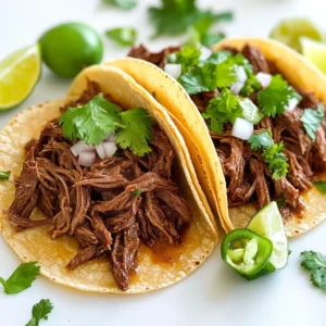 Slow Cooker Beef Barbacoa Tacos Savory and Simple