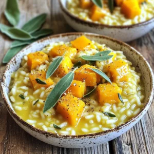 - 1 medium butternut squash, peeled and diced into small cubes - 1 tablespoon olive oil - 1 tablespoon unsalted butter - 1 small onion, finely chopped - 2 cloves garlic, minced - 1 ½ cups Arborio rice - 5 cups vegetable broth, warmed - 1 cup grated Parmesan cheese - 1 tablespoon fresh sage, chopped (plus extra for garnish) - Salt and pepper to taste - A sprinkle of nutmeg for garnish - Large skillet or heavy-bottomed pot - Wooden spoon or spatula - Ladle for adding broth - Cutting board and knife - Grater for cheese First, gather your ingredients. Peel and dice the butternut squash into small cubes. Heat a large skillet over medium heat. Add one tablespoon of olive oil and half of the unsalted butter. Once hot, add the diced squash. Sauté for about five to seven minutes. You want it to soften and caramelize lightly. After that, remove the squash from the pan and set it aside. In the same pot, add the chopped onion and minced garlic. Sauté for three to four minutes until the onion turns translucent. Next, stir in one and a half cups of Arborio rice. Cook it for about one minute. The rice should become slightly translucent. Now, it's time to add the warmed vegetable broth. Use a ladle to add broth, one ladle at a time. Stir often and wait until most of the liquid absorbs before adding more. This will take around 18 to 20 minutes. The rice should be creamy and just tender. Once the rice is cooked, fold in the sautéed butternut squash. Add the remaining butter, chopped sage, and grated Parmesan cheese. Stir everything well until it becomes creamy and heated through. Season with salt and pepper to taste. If you want, add a sprinkle of nutmeg for extra flavor. Serve the risotto warm, garnished with more chopped sage on top. To get creamy risotto, you must stir often. Stirring helps release the starch from the rice. This starch makes the risotto thick and creamy. Use warm broth, not cold. Cold broth will cool the rice and slow down cooking. Keep adding broth one ladle at a time. Wait until most of the liquid is gone before adding more. This takes patience but is worth it! Use Arborio rice for this dish. Arborio rice has a high starch content. This is key for a creamy texture. Other short-grain rice varieties, like Carnaroli or Vialone Nano, also work well. Avoid long-grain rice, as it won’t give you the same creaminess. Stick with short grains for the best results. You can change the flavors in this risotto. Try adding different herbs like thyme or rosemary. For a spicy kick, add red pepper flakes. You can also mix in other vegetables, like peas or mushrooms. If you want a richer taste, swap the vegetable broth for chicken broth. A sprinkle of nutmeg adds warmth and depth. Experiment to find your favorite mix! {{image_2}} You can boost your risotto by adding protein. Chicken or shrimp work well. Cook the protein in the same pot before you start making the risotto. For chicken, use small pieces and sauté them until golden. For shrimp, add them after the rice is nearly done. They will cook quickly and add a nice touch. To make this dish vegan, swap the butter and cheese. Use olive oil instead of butter for cooking. For the cheese, try nutritional yeast. It adds a cheesy taste without dairy. You can also use a vegan cream to keep it rich and creamy. Feel free to play with seasonal ingredients. In the fall, add roasted mushrooms or kale. In the spring, fresh peas or asparagus add a nice crunch. You can also mix in herbs like thyme or rosemary to change the flavor profile. After you make butternut squash sage risotto, let it cool. Store it in an airtight container. Keep it in the fridge for up to three days. Make sure to cover it tightly to keep the flavors fresh. If you plan to eat it soon, this method works great. If you want to store your risotto longer, freezing is a good option. Place it in a freezer-safe container. It can last up to three months in the freezer. When you're ready to eat, thaw it overnight in the fridge. Reheat it slowly on the stove. Add a splash of broth to help it gain creaminess again. For the best taste, enjoy risotto fresh. But if you have leftovers, follow these tips. Divide it into smaller portions for easy reheating. Use glass containers for a safe and easy way to store. Label them with the date. This helps you remember when you made it. Enjoy the creamy comfort of your butternut squash sage risotto later! Yes, you can use other squashes. Acorn and kabocha squashes work well. They have a sweet taste, like butternut squash. Just make sure to peel and cube them. Cook them the same way in the recipe. Each squash gives a different flavor and texture. Experiment and see what you like best. You can use other types of rice, like Carnaroli or Vialone Nano. They have a creamy texture, too. If you want to try a non-rice option, use quinoa or barley. Just know that cooking times may change. Always taste as you go, so the dish stays creamy. This risotto pairs well with a green salad. A simple arugula or spinach salad works great. You could also serve it with roasted vegetables or grilled chicken. For a cozy meal, add crusty bread or garlic bread. Each option adds flavor and makes the meal complete. Butternut squash risotto is a simple yet tasty dish. We explored key ingredients, from the main to optional ones, and outlined the essential equipment you need. I provided step-by-step instructions for cooking and tips for a creamy finish. Variations let you add protein or adapt the dish for vegan diets. I shared storage methods to keep it fresh and answered common questions. Enjoy creating this dish; it offers warmth and comfort with every bite. Now, go ahead and make your own unique risotto!