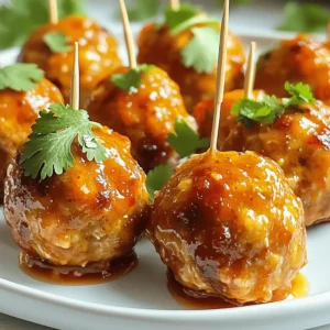 - Ground Chicken: This is the base of our meatballs. It keeps them juicy and tender. - Breadcrumbs: They help bind the meatballs and give them a nice texture. - Fresh Herbs: Green onions and cilantro add a bright flavor that lifts the dish. - Sweet Chili Sauce: This is the star of the show. It brings sweetness and heat. - Soy Sauce: It adds depth and umami to your meatballs. - Garlic & Ginger: These two ingredients bring warmth and zest to the flavors. - Sesame Oil: Just a touch adds a nutty flavor that enhances the dish. - Salt & Pepper: These simple seasonings make all the flavors pop. When you mix these ingredients, you create a symphony of flavor. The sweet chili sauce pairs perfectly with the ground chicken, while the fresh herbs add brightness. Garlic and ginger bring warmth, and soy sauce adds a savory touch. Each bite is a burst of flavor, making these meatballs irresistible! Mixing Meatball Ingredients In a large bowl, combine the ground chicken, breadcrumbs, and chopped green onions. Add cilantro, minced garlic, and grated ginger. Pour in the sweet chili sauce, soy sauce, and sesame oil. Season with salt and pepper. Use your hands or a spoon to mix everything well. You want a uniform mixture that will hold together when shaped. Shaping the Meatballs Next, take a small amount of the mixture and roll it into a ball about one inch wide. This size helps them cook evenly. Aim to make about 20 meatballs. Place them on a plate as you shape them. Keep them close but not touching so they won’t stick together. Preheating the Air Fryer Set your air fryer to 380°F (190°C). Let it preheat for about 5 minutes. This step is key for getting that golden brown finish on your meatballs. Air Frying Instructions Once preheated, arrange the meatballs in a single layer in the air fryer basket. Leave some space between each meatball for air to flow. Cook them for 10-12 minutes. Shake the basket halfway through to ensure even cooking. The meatballs should be golden brown and reach an internal temperature of 165°F (74°C). Drizzling Sweet Chili Sauce After cooking, drizzle more sweet chili sauce over the meatballs for added flavor. You can toss them gently to coat each one. This extra step makes them even more delicious. Presentation Tips Serve the meatballs on a nice plate. Garnish with extra chopped cilantro for color. If you have toothpicks, offer them for easy serving. This makes them perfect for parties or gatherings! Ideal Meatball Size Make each meatball about 1 inch wide. This size cooks evenly and stays juicy. It also helps them fit nicely in the air fryer basket. You should get around 20 meatballs from this recipe. Best Cooking Temperature Preheat your air fryer to 380°F (190°C). This temperature ensures that the meatballs cook through without drying out. The high heat gives them a nice golden brown color, too. Marinating Tips For extra taste, let the meatball mixture rest for 15-30 minutes before cooking. This time allows the flavors to meld together. If you have more time, marinate in the fridge for a few hours. The longer, the better! Adding More Spice If you love heat, add crushed red pepper flakes to the mix. Start with 1/4 teaspoon and adjust to your liking. You can also drizzle extra sweet chili sauce on top before serving for a sweet and spicy kick. Overcrowding the Air Fryer Do not stack the meatballs in the basket. Crowding them leads to uneven cooking. Cook in batches if needed. This way, each meatball gets enough hot air to become crisp. Not Preheating Properly Always preheat your air fryer first. Skipping this step can cause your meatballs to cook unevenly. Set the timer for 5 minutes to ensure it reaches the right temperature. {{image_2}} You can swap ground chicken for other meats. Ground turkey or beef works well too. Use ground turkey for a leaner option. Ground beef gives a richer flavor. If you need a gluten-free option, replace regular breadcrumbs. Use gluten-free breadcrumbs easily found in stores. This keeps the meatballs tasty without gluten. To kick up the heat, add spices like crushed red pepper. This small change gives a nice kick to your meatballs. You can also try different sauces. Teriyaki or BBQ sauce can add a fun twist. Each sauce changes the flavor profile. For low-carb or keto-friendly options, skip the breadcrumbs. You can use ground nuts or almond flour instead. This keeps the meatballs low in carbs. If you're looking for vegan alternatives, use plant-based ground meat. Mix in some finely chopped veggies for extra texture. You’ll still enjoy delicious meatballs without meat. To keep your meatballs fresh, place them in an airtight container. Store them in the fridge. They will last for up to four days. Be sure to let them cool before sealing. This helps prevent moisture buildup. To freeze meatballs, let them cool completely first. Then, spread them on a baking sheet. Place the sheet in the freezer for about an hour. This keeps them from sticking together. After they freeze, transfer the meatballs to a freezer bag. Label the bag with the date. They can last in the freezer for up to three months. To reheat meatballs, place them in the air fryer at 350°F (175°C). Heat them for about 5-7 minutes. This keeps them crispy and warm. For added flavor, drizzle some sweet chili sauce on top. You can serve them with rice or noodles for a filling meal. They also pair well with a fresh salad for a lighter option. Air frying meatballs takes about 10 to 12 minutes. Preheat your air fryer to 380°F (190°C) for five minutes. Then, place your meatballs in a single layer, leaving space between them. Shake the basket halfway through to help them cook evenly. The meatballs should be golden brown with an internal temperature of 165°F (74°C). Yes, you can use frozen chicken. Just make sure to thaw it first. You can thaw chicken in the fridge overnight or use the microwave. Once thawed, follow the same steps in the recipe. The texture may vary slightly, but they will still taste great. You can serve these meatballs with rice, noodles, or a fresh salad. They pair well with steamed veggies or a side of sweet chili sauce for dipping. You can even use toothpicks for easy serving at parties. Enjoy your meal with friends and family! These chicken meatballs are easy and tasty. We covered key ingredients, like ground chicken and fresh herbs. I shared steps to mix, shape, and cook them in an air fryer. You learned how to add flavors and avoid common mistakes. You can also try fun variations and storage tips for later. Try these tips to enjoy your meatballs to the fullest. A little spice or sauce can make a big difference. Enjoy your cooking adventure!