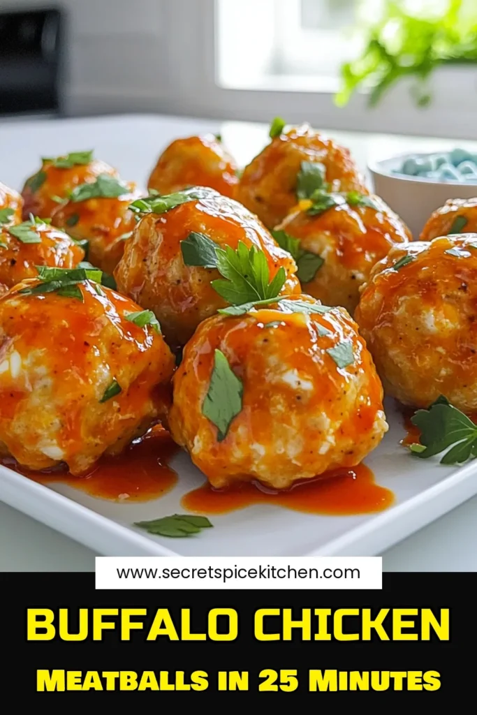 Savor the flavor with these Buffalo Bliss Chicken Meatballs! Made with ground chicken, breadcrumbs, and zesty buffalo sauce, these easy-to-make meatballs are perfect for a snack or game day. Simply mix, shape, and air fry for a deliciously golden treat that pairs perfectly with blue cheese or ranch dressing. Ready in just 25 minutes, click through to explore the full recipe and bring some buffalo bliss to your table!