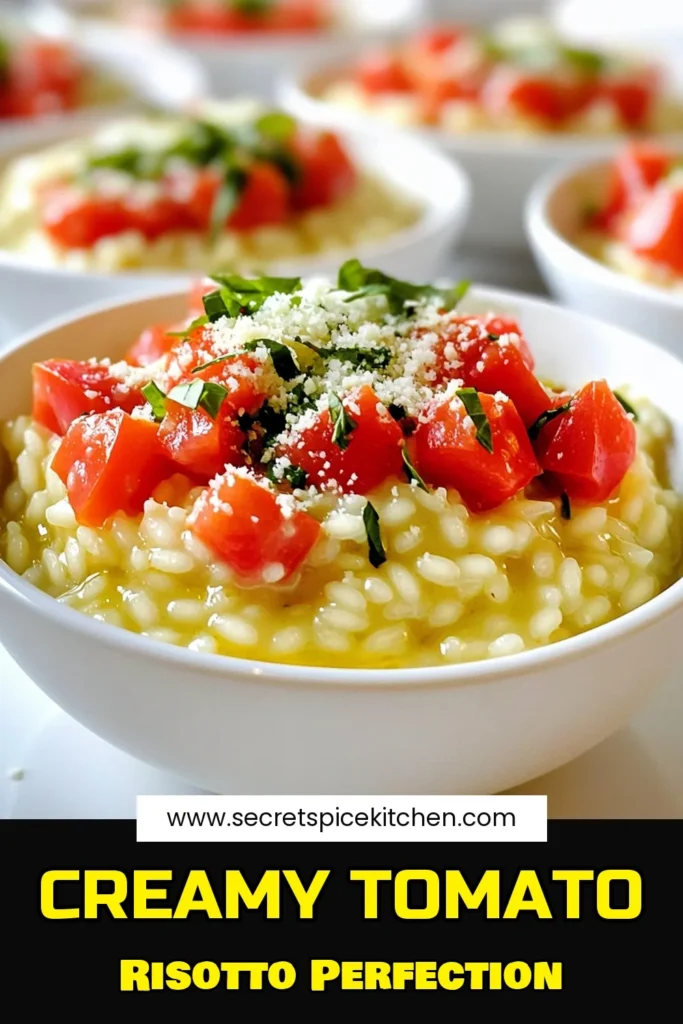 Indulge in the rich flavors of Creamy Tomato Basil Risotto with this easy recipe! Perfect for weeknight dinners, this dish combines creamy Arborio rice, fresh tomatoes, and aromatic basil for a comforting meal that's ready in just 30 minutes. Impress your family with this deliciously simple risotto! Click the link to explore the full recipe and elevate your cooking today! #risotto #tomatobasil #pasta #dinnerideas