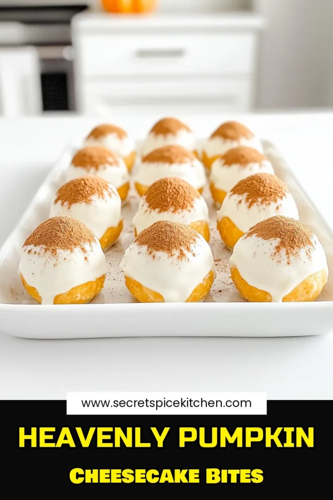 Indulge in the deliciousness of Pumpkin Cheesecake Truffles! These easy-to-make treats combine creamy pumpkin, rich cream cheese, and warm spices, all coated in white chocolate and graham cracker crumbs for the perfect fall dessert. In just 2 hours, you can create about 20 bites of bliss that will impress your guests. Click through for the full recipe and tips to make your truffles shine! #PumpkinCheesecake #FallDesserts #SweetTreats #HomemadeTruffles