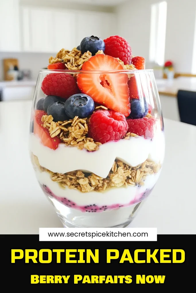 Indulge in a deliciously healthy treat with these high-protein berry yogurt parfaits! Packed with nutritious Greek yogurt, fresh mixed berries, and crunchy granola, this easy recipe takes just 10 minutes to prepare. Perfect for breakfast or a satisfying snack, these parfaits are as tasty as they are good for you. Dive into the full recipe and learn how to assemble this delightful treat that your taste buds will love! Click now to explore!