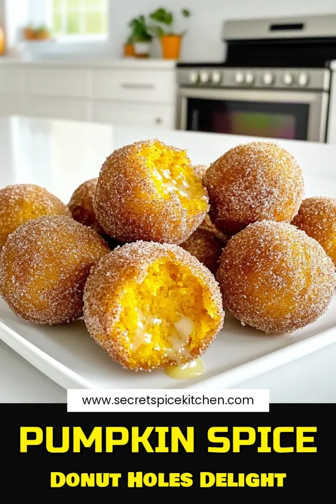 Indulge in the deliciousness of Pumpkin Spice Bliss Donut Holes! These easy-to-make treats combine pumpkin puree and warm spices for a cozy dessert perfect for any occasion. Learn how to whip up these delightful bites in just 30 minutes, and enjoy them rolled in cinnamon sugar. Click through for the full recipe and elevate your fall baking. #PumpkinSpice #DonutHoles #FallRecipes #PumpkinDesserts