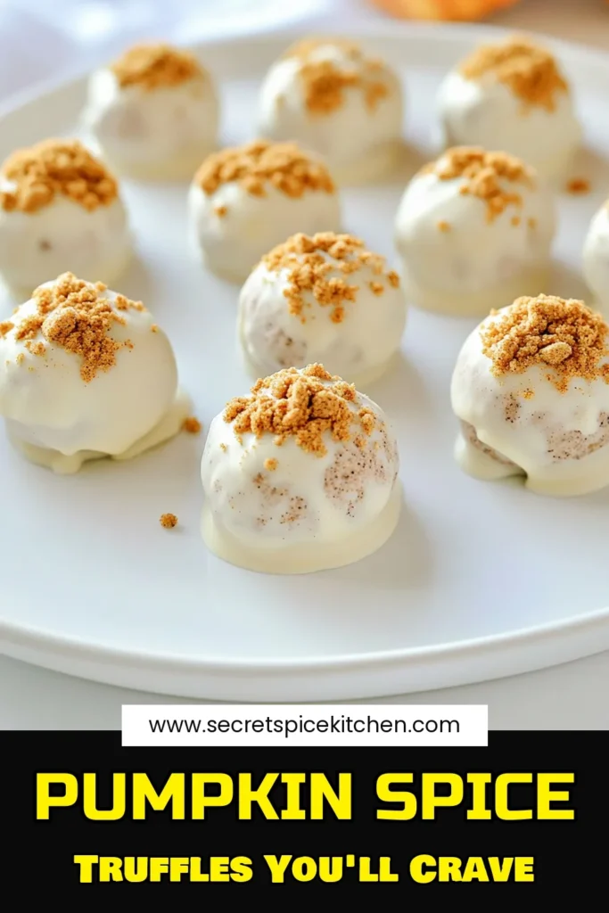 Satisfy your sweet cravings this fall with delicious Pumpkin Spice Oreo Truffles! These easy-to-make treats combine Pumpkin Spice Oreos and cream cheese, dipped in luscious white chocolate and sprinkled with graham crackers or pecans. Perfect for sharing at parties or indulging at home! Click to discover the full recipe and start creating these festive delights today. #PumpkinSpice #OreoTruffles #FallDesserts #EasyRecipes