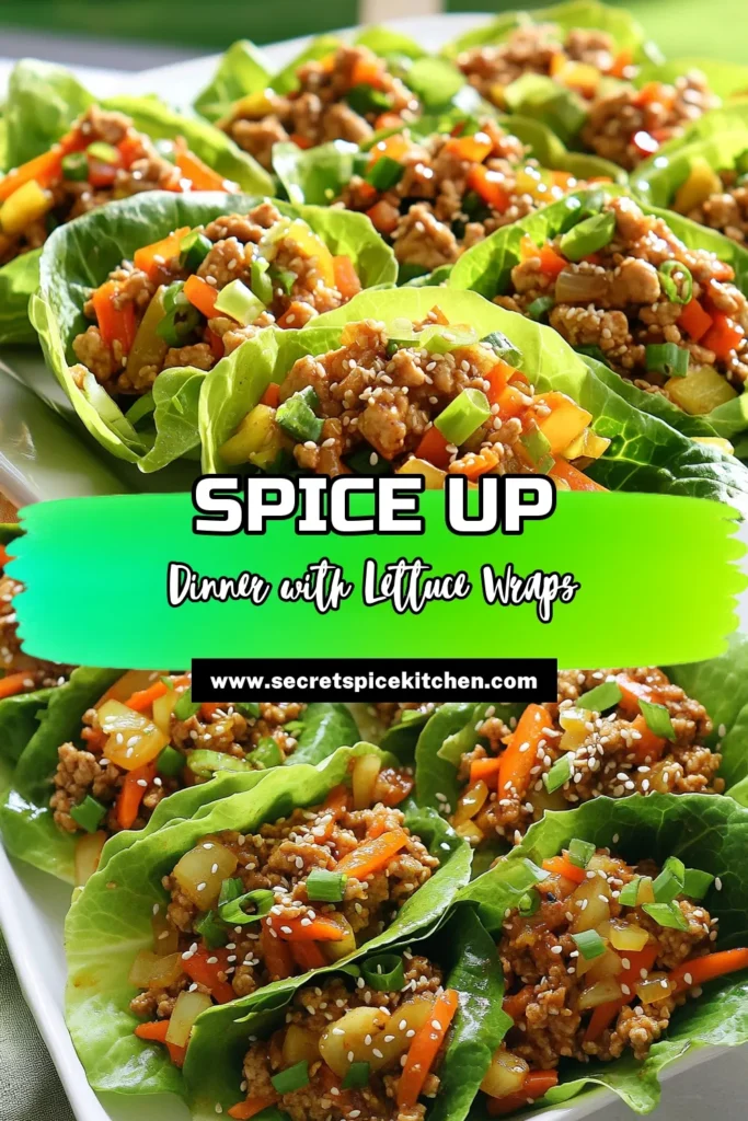 Enjoy a burst of flavor with these mouthwatering Gochujang Chicken Lettuce Wraps! This easy recipe features ground chicken mixed with spicy gochujang, fresh veggies, and savory seasonings, all wrapped in crisp lettuce leaves. Perfect for a quick meal or a fun appetizer, these wraps are sure to impress. Click to explore the full recipe and elevate your dinner game with these delicious, healthy wraps!