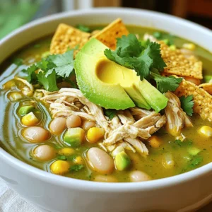 - 2 lbs boneless, skinless chicken thighs - 1 can (15 oz) white beans, drained and rinsed - 1 can (4 oz) diced green chilies - 1 medium onion, chopped - 3 cloves garlic, minced The base of your chili starts with boneless, skinless chicken thighs. They stay juicy and tender during cooking. White beans add creaminess and a hearty texture. Diced green chilies bring heat and flavor. Onions and garlic give a rich aroma to the dish. - Fresh cilantro - Avocado slices - Crumbled tortilla chips Garnishes make your chili pop! Fresh cilantro adds a bright taste. Avocado slices provide creaminess and help cool the heat. Crumbled tortilla chips add a crunchy texture that contrasts well with the smooth chili. - Different types of beans - Substitutions for chicken - Variations of spices You can mix up the beans. Pinto or black beans work great too! If you want a different protein, consider using turkey or pork. You can also play with spices. Try adding smoked paprika or chili powder for a unique twist. 1. Preparing the ingredients Start by gathering all your ingredients. You need: - 2 lbs boneless, skinless chicken thighs - 1 can (15 oz) white beans, drained and rinsed - 1 can (4 oz) diced green chilies - 1 medium onion, chopped - 3 cloves garlic, minced - 1 medium jalapeño, seeded and chopped - 1 cup corn (fresh, canned, or frozen) - 4 cups chicken broth - 1 tsp cumin - 1 tsp oregano - 1 tsp lime juice - Salt and pepper to taste Make sure to chop the onion and mince the garlic. This helps release their flavors. 2. Layering in the slow cooker Place the chicken thighs at the bottom of the slow cooker. This keeps them juicy. Next, add the chopped onion, minced garlic, and jalapeño over the chicken. Then, pour in the chicken broth. Now add the white beans, diced green chilies, and corn. Sprinkle in the cumin and oregano. Finally, add lime juice, salt, and pepper. Stir gently to combine everything. Ensure the chicken is submerged. 1. Setting the slow cooker (low vs. high) You can cook on low or high. Low heat cooks for a longer time, about 6-8 hours. High heat cooks faster, around 3-4 hours. Both methods work well. 2. Cooking times and what to expect When the chicken is done, it should be tender. You can check by pulling it apart with a fork. The beans and corn will be soft but not mushy. 1. Shredding the chicken Once the chicken is tender, remove it from the slow cooker. Use two forks to shred it into bite-sized pieces. This makes it easier to mix back. 2. Adjusting seasoning and flavors Return the shredded chicken to the pot. Taste the chili and adjust the seasoning. If it needs more zing, add a little more lime juice or salt. Let it sit for a few minutes before serving. This helps all the flavors blend. Serve hot, garnished with fresh cilantro and avocado slices. Top with crumbled tortilla chips for crunch. Enjoy this cozy dish! To make your chili verde pop, adjust the seasonings. Try adding an extra teaspoon of cumin for warmth. A pinch of smoked paprika can give it a nice smoky taste. You might also want to add more lime juice for a zesty kick. Adding extra ingredients can deepen the flavor too. Consider tossing in some fresh corn off the cob. A handful of chopped bell peppers can add sweetness. You can also mix in some diced tomatoes for a juicy twist. If your chicken turns out overcooked, don’t worry. Shredded chicken can still taste great. Mix in a bit of chicken broth to moisten it. This will help bring back some flavor and juiciness. For a chili that is too thick, you can fix that too. Just stir in some extra broth or water. Keep adding until you reach your desired consistency. If it's too thin, let it cook a bit longer with the lid off. Pair your chili verde with cornbread for a sweet touch. A simple side salad can add freshness, too. For a fun crunch, serve it with tortilla chips on the side. When it comes to drinks, I suggest a light beer or a sparkling water. A limeade can also be refreshing. For a warm option, serve it with hot tea. Each of these pairs nicely with the flavors of the chili. {{image_2}} If you want a vegetarian option, use mushrooms or jackfruit instead of chicken. Both options soak up flavors well. You can also try using lentils or chickpeas for protein. They add texture and taste to the dish. For different protein sources, consider turkey or pork. Both work well in chili. They bring unique flavors that change the dish's overall taste. If you want something leaner, opt for chicken breast instead of thighs. To add regional spices, try using smoked paprika or chipotle. These spices give your chili a deep, smoky flavor. You can also experiment with different herbs, like fresh thyme or bay leaves. They add great depth to the dish. Incorporating local ingredients can make your chili unique. If you have access to fresh tomatillos, add them for a bright flavor. You can also use local beans that are in season. This keeps your dish fresh and interesting. For a kid-friendly version, reduce the spice levels. You can omit the jalapeño or use a milder pepper. This way, even the pickiest eaters can enjoy the meal. Make the presentation fun for younger diners. Serve the chili in colorful bowls and let kids add toppings. They can sprinkle cilantro or add avocado slices. Crumbled tortilla chips make a crunchy topping that kids love. You can keep your slow cooker white chicken chili verde in the fridge for up to four days. To store it, let it cool down first. Use an airtight container to keep the flavors fresh. This method helps keep the chicken and beans from getting mushy. If you want to save some chili for later, freezing is a great option. Divide the chili into portions. Use freezer-safe bags or containers. Make sure to remove as much air as possible. This helps prevent freezer burn. When you’re ready to eat, thaw the chili in the fridge overnight. Reheat on the stove or microwave until hot. Stir well to ensure even heating. Leftover chili verde can inspire new meals. Try using it as a filling for tacos or burritos. You can also mix it with rice for a quick meal. Another idea is to serve it over baked potatoes. The creamy texture pairs well with potato skins. Plus, you can top it with cheese or sour cream for extra flavor. Can I use frozen chicken thighs? Yes, you can use frozen chicken thighs. Just remember to add extra cooking time. If cooking on low, aim for 8-10 hours. If cooking on high, go for 4-5 hours. Always ensure the chicken reaches 165°F for safety. What if I don’t have white beans? If you lack white beans, you can use other beans. Great options include black beans or pinto beans. You can even skip the beans if you prefer a meatier chili. Adjust seasonings to balance the flavors. What if I don’t have a slow cooker? No slow cooker? No problem! You can use a regular pot on the stove. Simply simmer on low heat for 1.5 to 2 hours. Stir occasionally and make sure the chicken is tender before shredding. How do I make it spicy? To add heat, use more jalapeños or include chopped serrano peppers. You can also add a dash of cayenne pepper or hot sauce. Taste as you go to find the right level of spice for you. Calories per serving Each serving has about 350 calories. This can vary based on the exact ingredients used. Adding toppings may change the count slightly. Dietary considerations and tips This chili is gluten-free and can be made dairy-free by skipping cheese toppings. For a healthier option, serve with lettuce wraps instead of chips. Always adjust for personal dietary needs. This recipe is packed with flavor and easy to make. You learned about key ingredients like chicken thighs and white beans, plus tasty garnishes. The step-by-step instructions guide you through each part, ensuring success. Helpful tips prevent common problems and serve up great ideas for leftovers. Try variations to please everyone, including kids. This dish is versatile and fun. Enjoy your chili verde, knowing you’re well-prepared to create a delicious meal anytime.