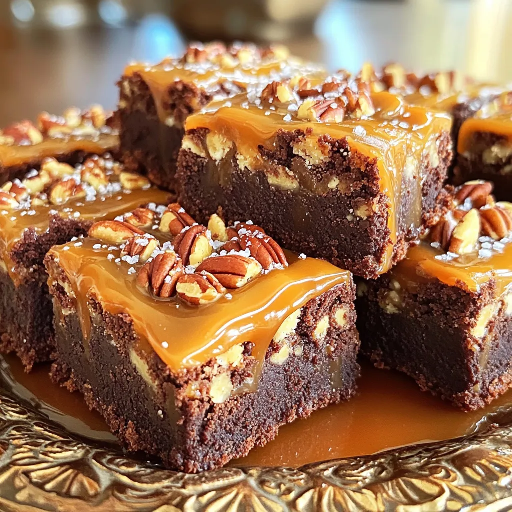 Caramel Pecan Turtle Brownies Irresistible Sweet Treat