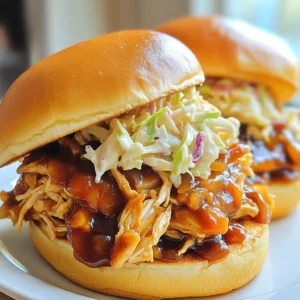 Slow Cooker BBQ Chicken Sandwiches Easy and Flavorful
