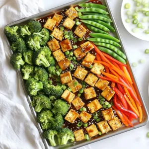 Sheet Pan Teriyaki Tofu Veggies Tasty and Quick Meal