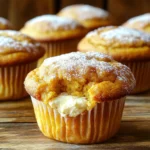 For the dry mix, you will need: - 1 ½ cups all-purpose flour - 1 teaspoon baking soda - ½ teaspoon baking powder - 1 teaspoon ground cinnamon - ½ teaspoon ground ginger - ¼ teaspoon ground nutmeg - ¼ teaspoon salt These dry ingredients give the muffins structure and flavor. For the wet mix, gather: - 1 cup pumpkin puree (canned or fresh) - ½ cup granulated sugar - ½ cup brown sugar, packed - ½ cup vegetable oil - 2 large eggs - 1 teaspoon vanilla extract These ingredients add moisture and sweetness to the muffins. To make the cream cheese filling, you'll need: - 8 oz cream cheese, softened - 2 tablespoons powdered sugar - 1 tablespoon lemon juice This filling adds a rich, creamy layer to each muffin. First, you need to preheat your oven to 375°F (190°C). This step is key to baking the muffins evenly. Next, take a muffin pan and line it with paper liners or spray it lightly with cooking spray. This helps the muffins come out easily and keeps them from sticking. Now, let’s make the cream cheese filling. In a medium bowl, mix together 8 oz of softened cream cheese, 2 tablespoons of powdered sugar, and 1 tablespoon of lemon juice. Stir this mixture until it is smooth and creamy. Set this aside. In a separate large bowl, combine your dry ingredients. Whisk together 1 ½ cups of all-purpose flour, 1 teaspoon of baking soda, ½ teaspoon of baking powder, 1 teaspoon of ground cinnamon, ½ teaspoon of ground ginger, ¼ teaspoon of ground nutmeg, and ¼ teaspoon of salt. This mix adds great flavor! In another bowl, mix your wet ingredients. Combine 1 cup of pumpkin puree, ½ cup of granulated sugar, ½ cup of brown sugar, ½ cup of vegetable oil, 2 large eggs, and 1 teaspoon of vanilla extract. Mix this until everything is well blended. Now, it’s time to fill the muffin cups. Spoon a little muffin batter into each cup, filling them about 1/3 full. Then, add a dollop of your cream cheese mixture on top of the batter. Cover this with more muffin batter until each cup is about ¾ full. This layering creates a delicious surprise in every bite! Place the muffin pan in the preheated oven and bake for 18-20 minutes. Check if they are done by inserting a toothpick into the center. It should come out clean, though it might be slightly sticky due to the cream cheese. After baking, let the muffins cool in the pan for 5 minutes. Then, transfer them to a wire rack to cool completely. Enjoy the warm, inviting smell as they cool! To keep your muffins light and fluffy, mix carefully. When you combine the wet and dry ingredients, stir just until you see no dry flour. A few lumps in the batter are okay. Overmixing makes muffins tough. Remember, the goal is a soft and tender texture. For the cream cheese filling, make sure the cream cheese is soft. This helps it blend well with powdered sugar and lemon juice. Mix until smooth, but don’t overbeat it. If you whip it too much, it can become runny. The filling should be thick and creamy, ready to add to your muffins. Presentation makes a big difference. Once your muffins cool, sprinkle them with powdered sugar. This adds a nice touch. If you want to impress, add a dollop of whipped cream on top. Serve them warm for the best taste and look. A beautiful plate can make your muffins even more inviting. {{image_2}} You can make these muffins even more special by adding chocolate chips. Mix in about 1 cup of semi-sweet chocolate chips into your batter. The sweet chocolate pairs well with the pumpkin and cream cheese. It adds a nice burst of flavor in each bite. Try using mini chocolate chips for a fun twist. Nuts or seeds add texture and crunch. You can use chopped walnuts, pecans, or sunflower seeds. About ½ cup of your choice will work well. Stir them into the batter before filling the muffin cups. This gives the muffins a satisfying bite and a nutty flavor that complements the pumpkin. Want a gluten-free option? Swap out all-purpose flour for gluten-free flour. You can find blends made for baking that work well in muffins. Make sure your baking powder and baking soda are also gluten-free. This way, you can enjoy the same great taste without gluten. To keep your pumpkin cream cheese muffins fresh, store them in an airtight container. Place a paper towel at the bottom to absorb moisture. This helps prevent sogginess. Seal the container and keep it at room temperature. These muffins will stay tasty for about three days. If you want them to last longer, consider freezing. Freezing is a great way to save muffins for later. First, let the muffins cool completely. Wrap each muffin in plastic wrap. This keeps them from getting freezer burn. Then, place the wrapped muffins in a freezer-safe bag or container. Be sure to squeeze out any air. They can last up to three months in the freezer. When you are ready to eat them, just thaw them at room temperature. To enjoy your muffins warm, reheating is key. You can use the microwave or the oven. If you use a microwave, heat for about 15-20 seconds. Check if they are warm enough. If using the oven, preheat it to 350°F (175°C). Place the muffins on a baking sheet and warm them for about 5-10 minutes. This will make them taste fresh and delicious again. Yes, you can use fresh pumpkin. Just cook and puree it first. Make sure it’s smooth. Fresh pumpkin has a rich flavor. It can add a lovely touch to your muffins. To lower the sugar, cut the granulated and brown sugar in half. You can also use a sugar substitute. Applesauce or mashed banana can replace some sugar too. This change still keeps the muffins tasty. If you need a substitute for cream cheese, try Greek yogurt. It gives a nice tang and keeps the muffins moist. You can also use ricotta cheese. Both options work well in the filling. These muffins stay fresh for about three days at room temperature. Keep them in an airtight container. For longer storage, you can freeze them. They last up to three months in the freezer. Just thaw when ready to enjoy! You now know how to make delicious pumpkin cream cheese muffins from scratch. We covered key ingredients, simple steps, helpful tips, tasty variations, and smart storage methods. With these insights, you can create perfect muffins every time. Don't hesitate to experiment with flavors or options! The joy of baking lies in trying new things. Enjoy sharing your tasty creations with family and friends. Happy baking!