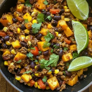 Southwest Beef Sweet Potato Skillet Flavorful Dish