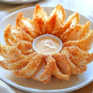 Air Fryer Blooming Onion Crispy and Delicious Snack
