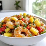 For this dish, you need: - 1 pound large shrimp, peeled and deveined - 1 cup pineapple chunks (fresh or canned) - 1 bell pepper (red or green), diced - 1/2 cup onion, diced - 3 cloves garlic, minced These main ingredients give the dish its bright and fresh taste. The shrimp adds protein, while the pineapple gives a sweet twist. The sauce is key for sweet and sour shrimp. Gather these: - 1/4 cup soy sauce - 1/4 cup apple cider vinegar - 1/4 cup honey - 2 tablespoons cornstarch - 2 tablespoons water This mix creates a tangy and sweet sauce. Cornstarch helps thicken it, making each bite rich and flavorful. To finish your dish, add these garnishes: - Sesame seeds for garnish - Chopped green onions for garnish These add flavor and a nice crunch. You can also add other veggies like snap peas or carrots for more color and taste. First, grab a small bowl. In it, combine the soy sauce, apple cider vinegar, honey, cornstarch, and water. Mix well until the cornstarch dissolves. This creates your sweet and sour sauce. Set this bowl aside for later. Next, take a large skillet or wok and heat up the vegetable oil over medium-high heat. Once hot, add the minced garlic and diced onion. Sauté them for about 2 minutes until they smell great. Now, add the shrimp to the skillet. Cook them for 3 to 4 minutes. You know they are done when they turn pink and opaque. After that, toss in the diced bell pepper and pineapple chunks. Stir well for about 2 minutes. The veggies should be just slightly tender. Now it’s time to add the sweet and sour sauce. Pour it over the shrimp and veggie mix. Stir quickly to coat everything well. Let it cook for another minute. This allows the sauce to thicken nicely. Finally, season with salt and pepper to taste. Adjust as needed. Remove from heat and garnish with sesame seeds and chopped green onions. Enjoy your meal! To cook shrimp just right, start with fresh or frozen shrimp. If using frozen, thaw them first. I find that medium-high heat works best. Heat your oil until it shimmers, then add minced garlic and onions. This step adds depth and flavor. Cook the shrimp for about 3-4 minutes or until they turn pink. Avoid overcooking, as shrimp can become tough. To boost flavor, always season your shrimp with salt and pepper. You can also add a splash of lime juice for extra zing. The sweet and sour sauce combines well with pineapple and bell peppers, making each bite exciting. For a crunchy texture, sprinkle sesame seeds and chopped green onions on top. These simple garnishes brighten the dish. Minute Rice is a game changer for quick meals. It cooks in just 5 minutes, allowing you to focus on the shrimp. While you prepare the shrimp, boil water for the rice. Once the shrimp is almost done, add the rice. By the time the shrimp is ready, so is your rice. This helps you serve a complete meal in under 30 minutes. {{image_2}} You can swap shrimp for many other proteins. Chicken works well; use diced breast for a similar cook time. Firm tofu is great for a vegetarian option. Just cut it into cubes and sauté it until golden. For seafood lovers, try scallops or even fish fillets. Both cook quickly and absorb flavors nicely. Feel free to mix up the veggies! Broccoli florets add nice crunch and color. Snap peas give a fresh taste, while carrots provide a hint of sweetness. You can also use zucchini; it cooks fast and soaks up the sauce. A mix of these veggies adds texture and makes the dish more colorful. You can change the sauce to suit your taste. Try using teriyaki sauce for a sweeter twist. If you want more heat, add some chili sauce or red pepper flakes. For a tangier flavor, swap apple cider vinegar with rice vinegar. Each option gives a unique spin to your dish while keeping it delicious. To keep leftover sweet and sour shrimp fresh, place it in an airtight container. Make sure it cools to room temperature before putting it away. Store it in the fridge for up to three days. This will help keep the shrimp and veggies safe to eat. When you are ready to enjoy the shrimp again, reheat gently. You can use a skillet over medium heat. Add a splash of water to keep it moist. Stir it often for even heating. This will help keep the shrimp tender and the sauce nice and thick. Avoid using the microwave, as it can make the shrimp rubbery. If you want to store sweet and sour shrimp for later, freezing is a good option. First, let it cool completely. Then, place it in a freezer-safe bag or container. Remove as much air as possible to prevent freezer burn. This dish can be frozen for up to three months. When you are ready to eat it, simply thaw it in the fridge overnight. Then reheat as mentioned above. Minute Rice is pre-cooked rice that cooks quickly. You can use it to save time. In this recipe, Minute Rice pairs well with the sweet and sour shrimp. It soaks up the sauce and adds texture. You can prepare it in about five minutes. Just follow the package instructions. This rice makes the meal complete and satisfying. Yes, you can make this dish ahead of time. You can cook the shrimp and veggies first. Store them in the fridge for up to two days. When you are ready, just heat them up. Add the sauce and warm everything together. This keeps the flavors fresh and tasty. It’s a great way to save time on busy nights. Sweet and sour shrimp goes well with many sides. Here are some ideas: - Steamed rice - Noodles - Fried rice - Fresh salad - Asian slaw These sides add color and balance to your meal. You can mix and match as you like. Enjoy experimenting to find your favorite pairing! Sweet and sour shrimp is simple and fun to make. We covered the main ingredients, sauce essentials, and some tasty add-ins. I shared easy steps for cooking and tips for perfect shrimp. You can also explore variations with proteins and veggies. Plus, I provided smart storage tips for leftovers. This dish is versatile, so don’t hesitate to try new ideas. Enjoy your cooking, and make this meal your own!