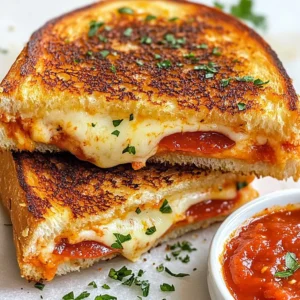 To make a delicious pizza grilled cheese, you need a few key items. Here’s what you’ll need: - 4 slices of sourdough bread - 1 cup shredded mozzarella cheese - 1/2 cup pizza sauce - 1/4 cup sliced pepperoni (or your choice of toppings) - 1/4 cup grated Parmesan cheese - 2 tablespoons butter - 1 teaspoon dried oregano - 1 teaspoon garlic powder - Salt and pepper to taste These ingredients create a tasty blend of flavors. The sourdough bread gives a crispy texture. The mozzarella melts beautifully, while the pizza sauce adds that classic pizza taste. You can make your pizza grilled cheese more fun by adding your favorite toppings. Here are some ideas: - Sliced olives - Bell peppers - Mushrooms - Spinach - Cooked sausage - Fresh basil Feel free to mix and match toppings. This lets you create a sandwich that suits your taste perfectly. Sourdough bread shines in this recipe, but other types can work too. Consider these options: - Ciabatta - Whole wheat - French bread - Rye Each type of bread brings its own flavor and texture. Choose one that you love for the best results. {{ingredient_image_1}} First, gather all your ingredients. You will need: - 4 slices of sourdough bread - 1 cup shredded mozzarella cheese - 1/2 cup pizza sauce - 1/4 cup sliced pepperoni (or your choice of toppings) - 1/4 cup grated Parmesan cheese - 2 tablespoons butter - 1 teaspoon dried oregano - 1 teaspoon garlic powder - Salt and pepper to taste Next, heat a skillet over medium heat. Melt one tablespoon of butter in the skillet. While the skillet heats, it's time to build your sandwich. Take two slices of sourdough bread and spread pizza sauce on each slice. On one slice, layer half of the shredded mozzarella cheese. Then, add the sliced pepperoni. Sprinkle half of the grated Parmesan on top. Next, add the dried oregano and garlic powder. Finally, top it with the remaining mozzarella cheese. Now, place the second slice of bread on top to create a sandwich. Carefully put the sandwich in the hot skillet. Toast it until the bread turns golden brown and the cheese starts to melt, about 3-4 minutes. While it cooks, spread a thin layer of the remaining butter on the top slice of the sandwich. After 3-4 minutes, flip the sandwich carefully. Cook the other side for another 3-4 minutes until it’s golden and crispy. Once cooked, take the sandwich out of the skillet. Let it sit for a minute. This helps the cheese settle before slicing. Slice the sandwich in half for easy handling. Serve it warm on a cutting board. For a fun touch, garnish with fresh parsley. Offer a small bowl of extra pizza sauce on the side for dipping. This adds flavor and makes your meal more enjoyable. To get a crispy crust, use medium heat. This helps the bread toast without burning. A cast-iron skillet works best for even heat. You can also use a non-stick pan, but watch closely. Start by melting butter in the skillet. It adds flavor and helps with crispness. Flip the sandwich gently to avoid squishing it. For gooey, melted cheese, use a mix of mozzarella and Parmesan. Mozzarella melts well, while Parmesan adds a nice bite. Layer the cheese thick but not too much. This ensures it melts evenly. Cover the skillet with a lid while cooking. This traps heat and helps the cheese melt faster. To prevent sogginess, use fresh sourdough bread. Dry the bread a bit before adding sauce. Spread only a thin layer of pizza sauce. Too much sauce can make the bread soft. Let the cooked sandwich rest for a minute. This helps steam escape, keeping it crispy. Serve it right away for the best taste! Pro Tips Choose the Right Bread: Sourdough adds a delicious tang and texture; however, feel free to experiment with other types like ciabatta or whole wheat for different flavors. Layer Wisely: Ensure even cheese distribution by layering toppings in the order of cheese, toppings, and then more cheese, which helps bind everything together. Control the Heat: Cooking on medium heat allows the cheese to melt thoroughly without burning the bread. If needed, lower the heat for a more controlled toasting. Customize Your Toppings: Get creative with toppings like bell peppers, olives, or mushrooms to make the sandwich your own. Just keep the quantity balanced to avoid sogginess. {{image_2}} If you want a tasty vegetarian pizza grilled cheese, swap the pepperoni for veggies. Try sliced bell peppers, mushrooms, or spinach. These options add flavor and crunch. You can also use a mix of your favorite vegetables. Just make sure to cook them lightly before adding them to the sandwich. This helps them blend well with the cheese. While mozzarella is classic, other cheeses can enhance this dish. Consider mixing mozzarella with provolone or fontina for a rich taste. You could also use cheddar for a sharp kick. For a creamy texture, try using goat cheese or ricotta. Each cheese brings its own flavor, so feel free to experiment. Get creative with your toppings! Add sliced olives, jalapeños, or even pineapple for a sweet twist. You can sprinkle herbs like basil or thyme for fresh flavor. For a smoky taste, try adding a few drops of liquid smoke. The options are endless, so go ahead and make this sandwich your own. To store leftover pizza grilled cheese, let it cool down first. Place it in an airtight container. This keeps the flavors fresh and prevents sogginess. You can store it in the fridge for up to three days. If you want to keep it longer, freezing is a great option. When reheating, I suggest using a skillet. Heat the skillet on medium. Add a small amount of butter to the pan. Place the sandwich in the skillet and cover it. This helps the cheese melt while keeping the bread crispy. Cook for about three to four minutes on each side. You can also use an oven. Preheat to 350°F (175°C) and bake for about 10 minutes. To freeze pizza grilled cheese, wrap each sandwich tightly in plastic wrap. Then, place them in a freezer bag. This method prevents freezer burn. You can freeze them for up to two months. To cook, thaw in the fridge overnight. Then, follow the reheating tips to enjoy your meal. Yes, you can use different cheeses. Try cheddar, provolone, or even a mix. Each cheese brings its own flavor. Mixing cheeses can also enhance the taste. Just make sure to melt them well for that gooey effect. If you don't have sourdough, use any bread you like. White, whole grain, or ciabatta work great. Just pick a bread that can hold the fillings. The key is to have a sturdy base for your sandwich. For a healthier option, choose whole grain bread. Use low-fat cheese and leaner toppings. You can add veggies like spinach or bell peppers for extra nutrients. Reducing butter can also cut down calories. Absolutely! An air fryer is perfect for this sandwich. Preheat it to 350°F (175°C). Assemble your sandwich as usual, then place it in the air fryer. Cook for about 8-10 minutes, flipping halfway through. Enjoy that crispy goodness! Pizza grilled cheese is a fun twist on two favorites. We covered key ingredients, cooking steps, and tips to make it great. You learned how to add your favorite toppings and try different cheeses. Plus, we shared ways to store and reheat your sandwich. Enjoy your pizza grilled cheese adventure, and don’t be afraid to experiment. The best sandwich is the one that comes from your heart and taste.