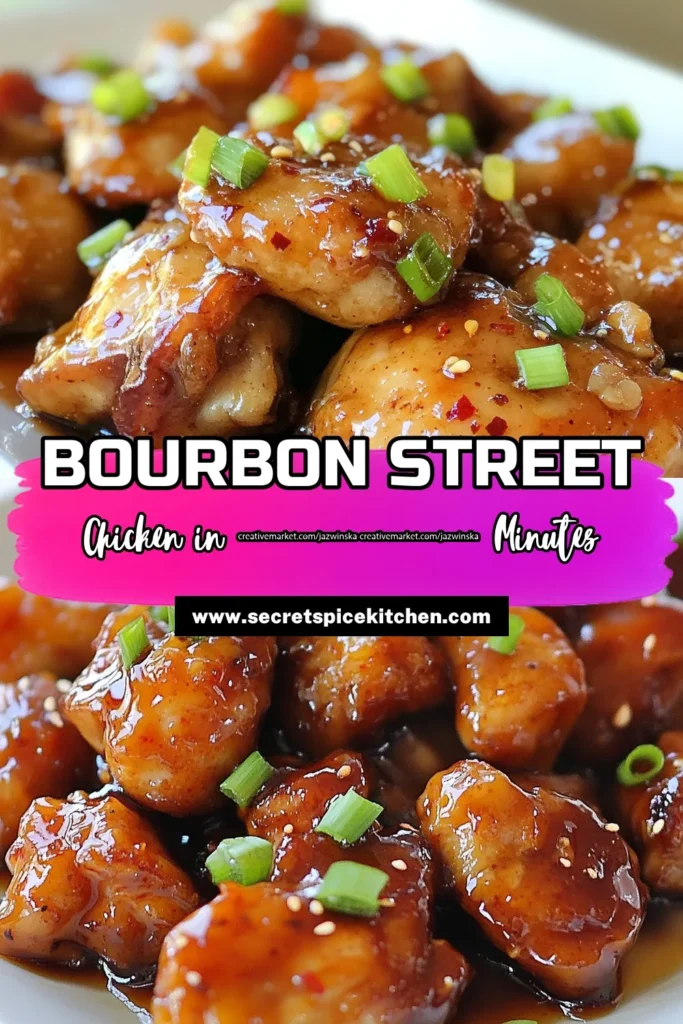 Discover the taste of New Orleans with this delightful Bourbon Street Chicken recipe! Perfect for busy weeknights, this easy chicken marinade creates mouthwatering chicken thighs that are quick to prepare. Ready in just 50 minutes, it's an ideal choice for quick dinner recipes that impress. Enjoy savory flavors and tender chicken in every bite. Save this Bourbon chicken recipe for your next family dinner! #BourbonStreetChicken #ChickenThighRecipe #QuickDinnerRecipes #BourbonChickenRecipe