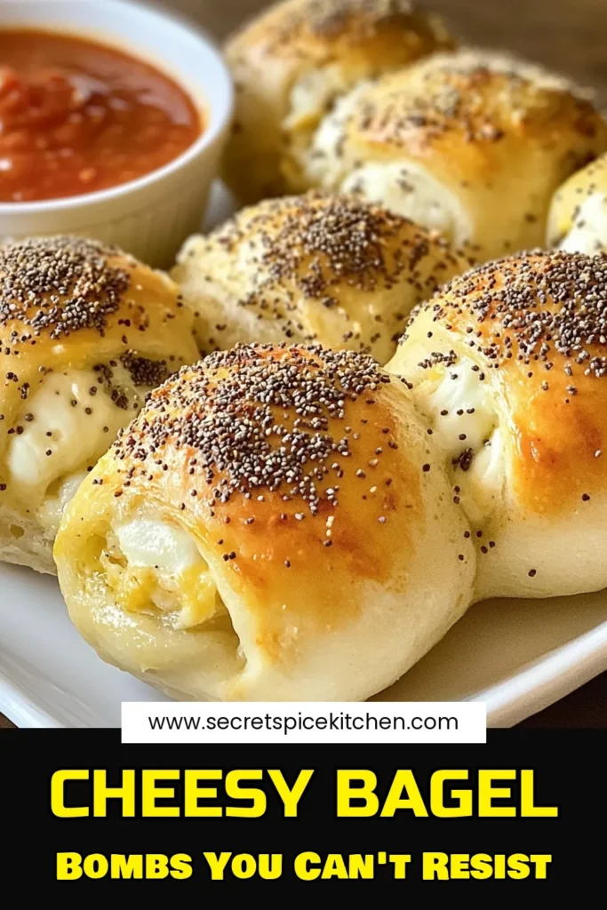 Transform your snack time with these irresistible Stuffed Bagel Bombs! Made with a Homemade Bagel Recipe, these Easy Bagel Bombs are filled with gooey cheese, cream cheese, and chives, giving you the ultimate treat. Top them with the Everything Bagel Seasoning Recipe for that perfect flavor. Perfect for parties or cozy nights in! Try this fun recipe today and indulge in cheesy goodness. Save this for later! #StuffedBagelBombs #EasyBagelBombs #CheeseStuffedBagels #HomemadeBagelRecipe