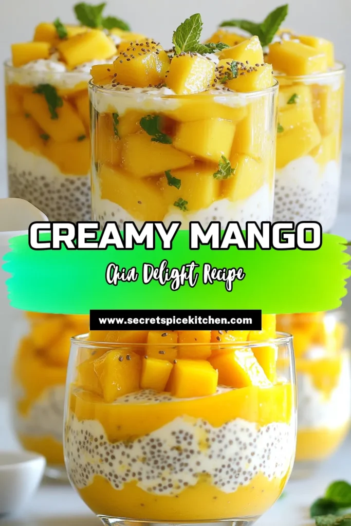 Indulge in this creamy coconut mango pudding with a simple chia seed pudding recipe for a healthy mango dessert that transports you to the tropics. This tropical chia pudding features rich coconut milk, sweet mango, and a touch of maple syrup for the perfect balance. Ready in just 10 minutes and chilled for four hours, it’s an effortless and delicious treat. Save this recipe for your next dessert craving! #HealthyDesserts #ChiaPudding #TropicalTreats #MangoRecipes