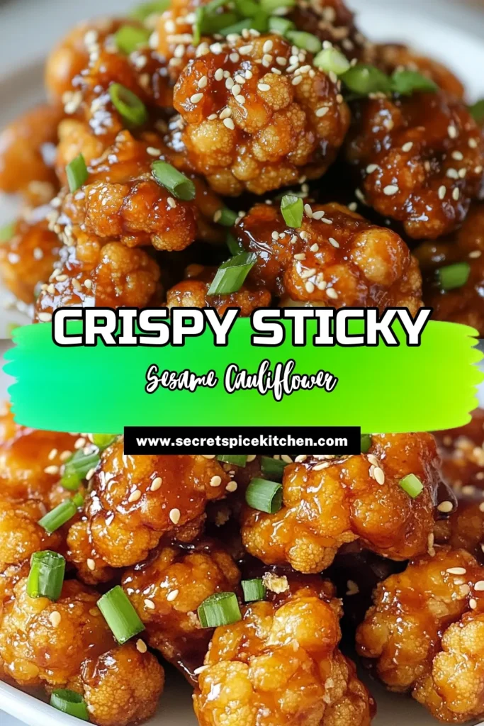 Looking for an easy and delicious vegan cauliflower dish? Try this sticky sesame cauliflower recipe! These crispy cauliflower bites are coated in a flavorful, homemade maple sesame sauce, creating an irresistible Asian-style cauliflower treat. Perfect for appetizers or a side dish! Follow the simple steps to make this tasty dish at home. Don’t forget to save and share! #StickySesameCauliflower #VeganRecipes #CrispyCauliflower #AsianCuisine