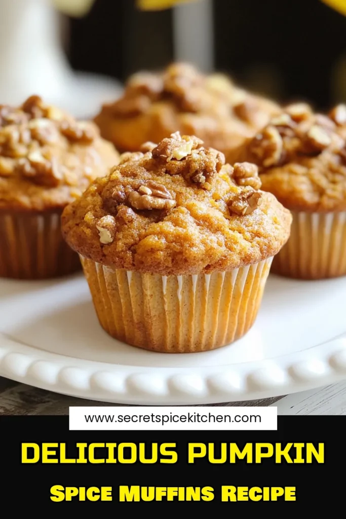 Indulge in the cozy flavors of fall with this delicious pumpkin spice muffins recipe! These easy pumpkin muffins are perfect for autumn baking, combining rich pumpkin muffin ingredients like cinnamon and nutmeg for a warm, inviting treat. Whether for breakfast or a snack, homemade pumpkin muffins are a must-try! Bake a batch today and experience the seasonal joy. Save this recipe for later! #PumpkinMuffins #FallBaking #EasyPumpkinMuffins #PumpkinSpice