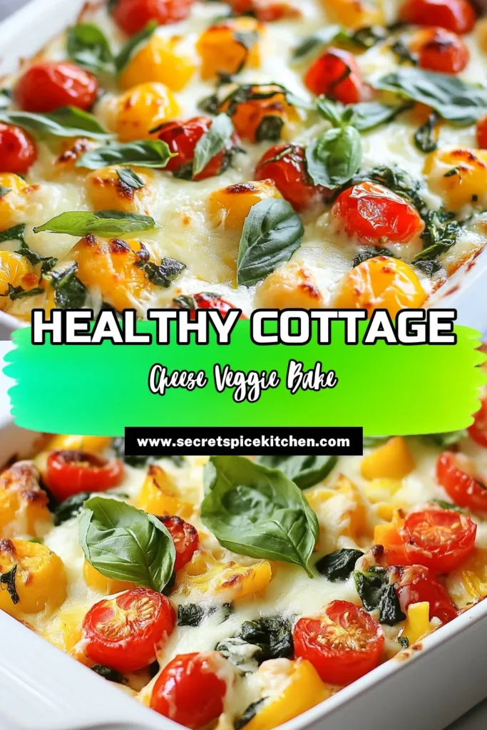 Discover a delicious and nutritious Cottage Cheese Veggie Bake that's perfect for family dinners or meal prep! This healthy cottage cheese recipe combines fresh vegetables like spinach, zucchini, and bell peppers in a baked vegetable casserole that's both easy to make and full of flavor. Try this easy vegetable bake recipe for a wholesome meal. Ready to elevate your cooking? Save this recipe now! #CottageCheese #HealthyRecipes #VeggieBake #Casserole