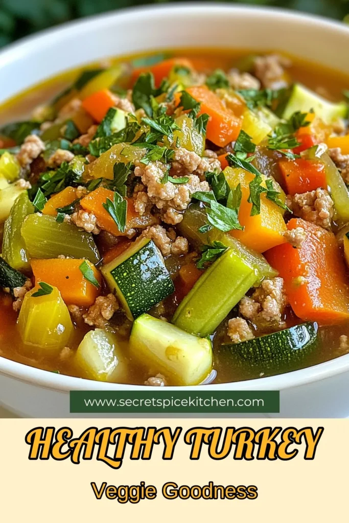 Discover the ultimate lean turkey vegetable recipe with this healthy turkey soup! Packed with vibrant veggies and made with low-sodium chicken broth, this lean & green recipe is perfect for weight loss. Enjoy a delicious vegetable turkey stew that’s satisfying and nutritious. Ready in just 45 minutes, it’s an easy low-sodium turkey dish you’ll love. Save this recipe and dive into a bowl of wholesome goodness! #HealthyRecipes #TurkeySoup #LeanGreen #WeightLossFood