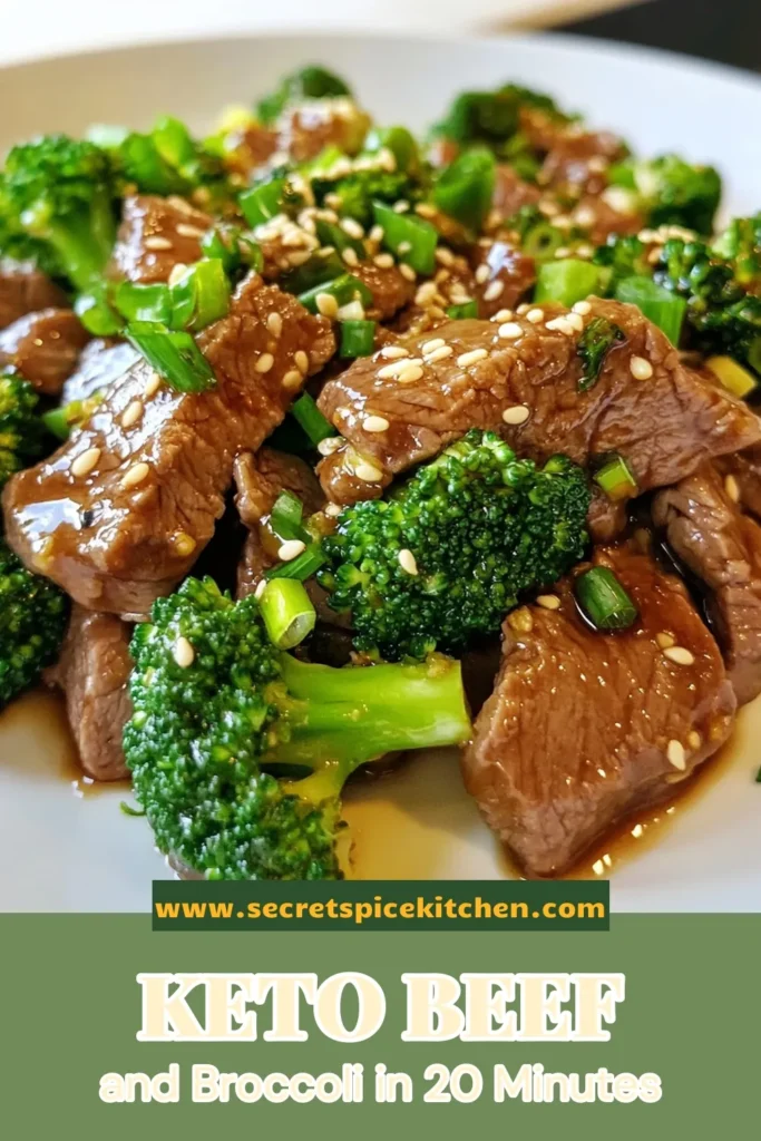Discover the ultimate Keto beef and broccoli dish with this quick keto recipe that transforms your dinner routine! This low carb beef stir fry is not only easy to make but also packed with flavor and nutrients, making it a healthy beef and broccoli recipe you'll love. In just 20 minutes, you can prepare a delicious easy keto dinner the whole family will enjoy. Save this recipe for a weeknight winner! #KetoBeefAndBroccoli #QuickKetoRecipe #LowCarb #EasyKetoDinner
