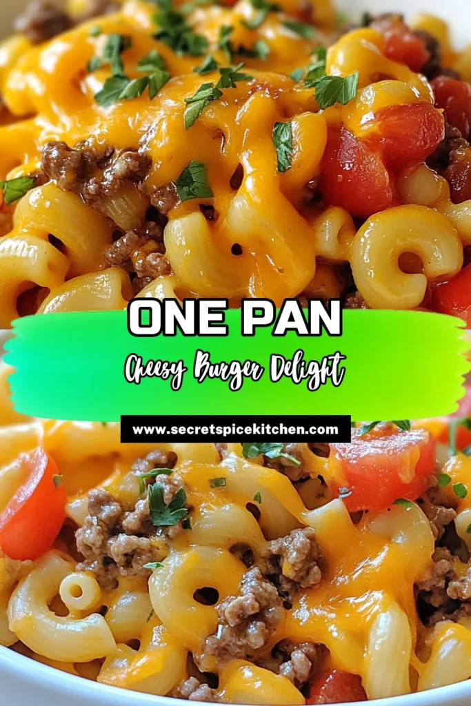 Discover this One-Pan Cheesy Hamburger Helper that's sure to become a family favorite! This Easy Hamburger Helper Recipe combines ground beef, macaroni, and savory spices for a delicious Pasta Skillet Dinner. Perfect for busy nights, this Cheesy Beef and Pasta Recipe is quick, easy, and packed with flavor! Give it a try and enjoy a comforting Ground Beef Macaroni Dish in just 25 minutes! Save this recipe and share your creation! #DinnerIdeas #OnePanMeals #PastaRecipes #FamilyRecipes