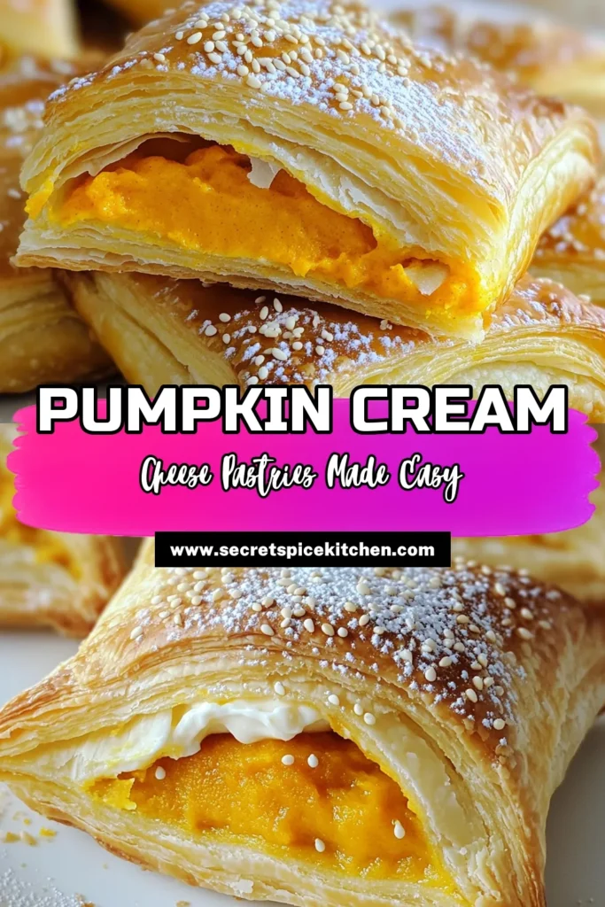 Indulge in the delightful flavors of fall with these easy Pumpkin Cream Cheese Danish! This delicious recipe combines creamy filling and flaky puff pastry for the perfect seasonal treat. Whether for breakfast or dessert, these sweet pastries are sure to impress. Follow the simple steps to create a cozy snack that everyone will love. Click to explore the full recipe and savor the autumn vibes! #PumpkinRecipes #FallBaking #DanishPastry #AutumnTreats