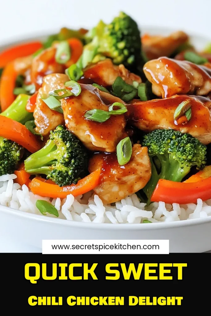 Looking for a quick and delicious dinner idea? Try this Minute Sweet Chili Chicken Stir Fry that’s packed with flavor and ready in just 25 minutes! With juicy chicken, vibrant veggies, and a tasty sweet chili sauce, this dish is perfect over jasmine rice or noodles. Don't miss out on the satisfying crunch and irresistible taste! Click through for the full recipe and spice up your weeknight meals! #ChickenStirFry #QuickMeals #HealthyEating #DinnerInspiration
