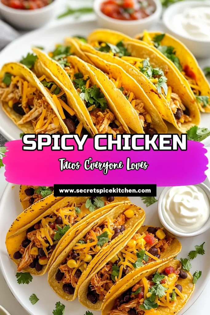 Get ready to spice up your taco night with this easy Rolled Chicken Tacos recipe! These crispy chicken tacos are packed with flavorful ingredients like shredded chicken, black beans, and corn, seasoned with cumin and paprika. Perfect for a quick dinner, these spicy chicken tacos are sure to impress! Try them out and make your meal unforgettable! Save and share for delicious rolled chicken tacos later! #ChickenTacos #EasyDinner #TacoRecipe #Foodie