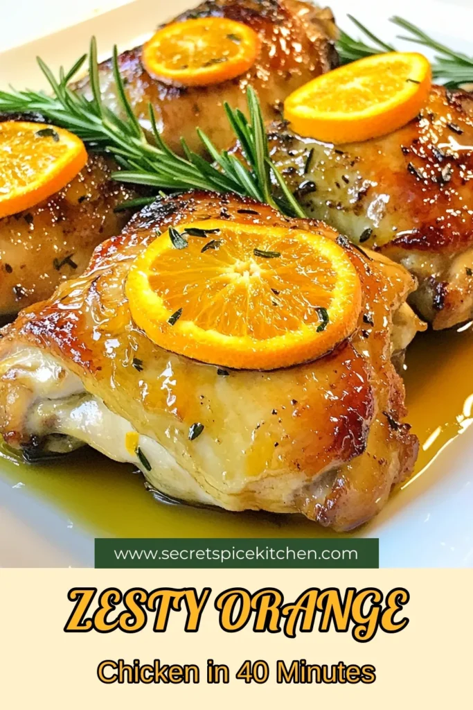 Indulge in this flavorful roasted orange chicken recipe that transforms your dinner routine! With tender chicken thighs marinated in fresh orange juice, soy sauce, and honey, it’s an easy roasted chicken dish that bursts with citrusy goodness. Perfect for a quick weeknight meal or dinner party, this citrus chicken dinner will impress everyone. Try this delicious orange chicken recipe tonight! Save this recipe for later! #OrangeChicken #CitrusChickenDinner #EasyRoastedChicken #ChickenThighsMarinade