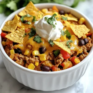 Crockpot Taco Casserole Flavorful and Easy Dinner