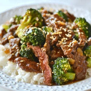 - 1 pound beef flank steak - 3 cups broccoli florets - 4 cloves garlic - 1 tablespoon ginger - 1/4 cup soy sauce - 1 tablespoon oyster sauce - 1 tablespoon cornstarch - 2 teaspoons sesame oil - 1 tablespoon sugar - Salt and pepper to taste - 1/4 cup water To make a great beef broccoli stir fry, you need fresh, quality ingredients. The beef flank steak is key. It’s tender and flavorful when sliced thin. Broccoli florets add a nice crunch and color. Garlic and ginger bring a warm aroma. Soy sauce and oyster sauce give the dish a savory depth. Cornstarch helps thicken the sauce for a perfect coating. Sesame oil adds a nutty flavor. Sugar balances the saltiness, while salt and pepper round it all out. - Toasted sesame seeds - Cooked rice or noodles Adding toasted sesame seeds on top gives extra crunch. Serving it over rice or noodles makes it filling and satisfying. You can mix and match these garnishes to suit your taste. {{ingredient_image_1}} First, place your thinly sliced beef in a large bowl. Add soy sauce, oyster sauce, cornstarch, sesame oil, sugar, salt, and pepper. Mix it all together well. This marinade adds flavor and tenderness to the beef. Let it sit for at least 15 minutes. This time helps the beef soak up the sauce. Next, heat one tablespoon of olive oil in a large skillet over medium-high heat. Carefully add the marinated beef to the skillet in a single layer. Let it cook for about 2-3 minutes. Stir occasionally. This helps the beef cook evenly and brown nicely. Once browned, remove the beef from the pan and set it aside. In the same skillet, add the remaining tablespoon of olive oil. Toss in the minced garlic and grated ginger. Stir-fry these for about 30 seconds. You want them to become fragrant but not burn. After that, add your broccoli florets. Stir-fry for about 3-5 minutes. The broccoli should be bright green and just tender. Now, return the cooked beef to the skillet. Pour in 1/4 cup of water and stir everything well. Let this mixture simmer for 2-3 minutes. This step helps everything blend together. Taste the dish and adjust the flavors. You can add more soy sauce or sugar if needed. Serve hot over cooked rice or noodles. Garnish with toasted sesame seeds for a nice touch. To make a great beef broccoli stir fry, heat is key. Use medium-high heat for fast cooking. This keeps the beef juicy and the broccoli bright. A wok or a large skillet is best for this dish. The wide surface helps to cook the meat and veggies evenly. One common mistake is overcooking broccoli. You want it bright green and slightly tender. Cook it for just 3-5 minutes. Another mistake is not marinating the beef long enough. Fifteen minutes is the minimum. Longer marinating adds flavor and tenderness. You can boost flavor with extra sauces. Try adding hoisin or chili sauce for more depth. Balancing sweetness and saltiness is important too. Adjust the sugar and soy sauce to your taste. This will make every bite delicious. Pro Tips Marinate for Flavor: Allow the beef to marinate for at least 30 minutes for deeper flavor absorption. If time allows, marinate overnight in the refrigerator for the best results. Perfectly Cooked Broccoli: To achieve tender yet crisp broccoli, cook it until it's bright green and slightly tender but still has a crunch. Overcooking can lead to a mushy texture. Adjust the Sauce: Feel free to customize the sauce by adding a splash of rice vinegar for acidity or a bit of chili paste for heat, tailoring it to your taste preferences. Serving Suggestions: Serve this dish over jasmine rice for a fragrant experience or try it with whole grain noodles for added nutrition and a different texture. {{image_2}} You can swap beef for chicken, tofu, or shrimp. Each protein has its own taste and texture. For chicken, slice it thinly like beef. Cook it for about the same time. It should be white and juicy. For tofu, use firm or extra firm. Press it to remove excess water. Cut it into cubes and stir-fry until golden. Shrimp cooks quickly, so add it near the end. Just a few minutes will do! Want more veggies? Try bell peppers or snap peas! Cut bell peppers into strips and add them with the broccoli. They need about 3-4 minutes to cook. Snap peas can join the party too! They only need 2-3 minutes. Keep an eye on them. You want them bright and crisp, not mushy! If you need a gluten-free option, use tamari instead of soy sauce. This way, you keep the flavor but avoid gluten. For a vegan twist, skip the beef and oyster sauce. Use mushrooms for a meaty texture. Add some extra soy sauce for flavor. You can make this dish fit any diet! To store your leftover beef broccoli stir fry, let it cool first. Place it in an airtight container. This keeps the flavors fresh and prevents odors from mixing. Use containers made of glass or BPA-free plastic. These materials are safe and easy to clean. If you want to freeze your stir fry, make sure it cools completely. Divide it into portions. Use freezer-safe bags or containers. Remove as much air as possible to prevent freezer burn. When you're ready to eat, thaw it in the fridge overnight. For reheating, you can use a microwave or skillet. If using the microwave, heat in short bursts. Stir the dish well between each burst to heat evenly. In a skillet, add a splash of water to keep it moist. Heat over medium until warmed through. In the fridge, your beef broccoli stir fry will last about 3 to 4 days. If you freeze it, it can stay good for about 2 to 3 months. Always check for any off smells or changes in texture before eating. Yes, you can use frozen broccoli. Just remember to thaw it first. Drain any extra water. Frozen broccoli cooks quickly, so you may need less time than fresh. Stir-fry it until bright green. This keeps it crisp and tasty. If you avoid shellfish, try soy sauce mixed with a bit of sugar. Another option is hoisin sauce. Both give a rich flavor. You can also use mushroom sauce for a similar taste. You can add red pepper flakes or sliced fresh chili peppers. A dash of hot sauce works well too. Adjust the amount based on your heat preference. Start small and taste as you go. Yes, you can prep ingredients in advance. Marinate the beef and chop the veggies. Store them separately in the fridge. This keeps them fresh. Cook them right before serving for the best taste. This stir-fry guide covers essential ingredients, cooking steps, and tips for success. You learned to marinate beef, cook veggies perfectly, and avoid common mistakes. Experimenting with proteins and adding your favorite vegetables can make it your own. Remember to store leftovers safely and enjoy them later. With this knowledge, you can create tasty meals that impress. Happy cooking!