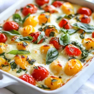 To make the Cottage Cheese Veggie Bake, you will need a few simple ingredients. Each item adds flavor and nutrition to the dish. Here’s the list of ingredients you will gather: - 2 cups cottage cheese - 1 cup chopped spinach (fresh or frozen) - 1 cup diced bell peppers (red, yellow, and green) - 1 cup chopped zucchini - 1 cup cherry tomatoes, halved - 3 large eggs - 1 cup shredded cheese (mozzarella or cheddar) - 1 teaspoon garlic powder - 1 teaspoon onion powder - 1 teaspoon dried Italian herbs (oregano, basil, thyme) - Salt and pepper to taste - Olive oil spray or butter for greasing Each ingredient plays an important role. Cottage cheese adds creaminess and protein. Spinach brings vitamins, while bell peppers and zucchini add crunch and color. Cherry tomatoes give a sweet burst. Eggs help bind everything together. Shredded cheese melts beautifully on top for a tasty finish. The seasonings enhance the flavors, making each bite delightful. Remember to grease your baking dish to prevent sticking. {{ingredient_image_1}} 1. Preheat your oven to 375°F (190°C). Grease a 9x13-inch baking dish lightly with olive oil spray or butter. 2. In a large bowl, mix 2 cups of cottage cheese with 1 cup of chopped spinach, 1 cup of diced bell peppers, 1 cup of chopped zucchini, and 1 cup of halved cherry tomatoes. Stir until well blended. 3. Crack 3 large eggs into the bowl. Gently beat them into the mixture. Add 1 teaspoon of garlic powder, 1 teaspoon of onion powder, and 1 teaspoon of dried Italian herbs. Season with salt and pepper to taste. Mix until the vegetables are coated evenly. 1. Pour the veggie and cottage cheese mixture into the greased baking dish. Spread it out evenly for even cooking. 2. Top the mixture with 1 cup of shredded cheese, either mozzarella or cheddar. Make sure to cover the top well. 3. Place the dish in the oven and bake for 30-35 minutes. Look for a golden top and bubbling edges to know it’s done. - Bake your Cottage Cheese Veggie Bake at 375°F (190°C). - Check the bake after 30 minutes. It should be golden brown and bubbling. - If you like it crispier, leave it in for a few more minutes. - To chop vegetables fast, use a food processor. It saves time and effort. - You can swap any veggie you like. Broccoli or carrots add great taste. - Try different cheeses, like feta or gouda, to change the flavor. - If you want less fat, use low-fat cottage cheese. It still tastes great! Pro Tips Use Fresh Ingredients: Opt for fresh vegetables whenever possible to enhance the flavor and nutrition of the bake. Customize Your Cheese: Experiment with different types of cheese like feta or goat cheese for a unique flavor profile. Make It Ahead: Prepare the mixture a day in advance and refrigerate. Just bake it when you’re ready to serve. Check for Doneness: Ensure the center is firm and the edges are bubbling to know it's perfectly baked. {{image_2}} You can easily change the veggies in this bake. Try adding broccoli or carrots for a new taste. You can also mix in mushrooms for added depth. Colorful veggies make this dish fun and appealing. Using different cheeses adds variety too. Try feta for a tangy kick or goat cheese for creaminess. If you prefer dairy-free, opt for almond or soy cheese. These changes can make the dish fit your taste or diet. If you need a gluten-free option, this dish is already suitable. Just ensure your cheese and other ingredients are gluten-free. For a vegan twist, swap cottage cheese with tofu or cashew cream. You can use flax eggs instead of real eggs. This keeps the bake together and adds protein. These adaptations make the Cottage Cheese Veggie Bake fit many diets while keeping it tasty. To keep your Cottage Cheese Veggie Bake fresh, store leftovers in an airtight container. This helps prevent moisture loss and keeps flavors intact. Place the container in the fridge right after it cools. Your dish will stay good for about 3 to 4 days. Before serving, check for any signs of spoilage, like off smells or colors. If you want to save your veggie bake for later, freezing is a great option. Cut the bake into portions before freezing. Wrap each piece in plastic wrap, then place them in a freezer-safe bag or container. This helps prevent freezer burn. Your Cottage Cheese Veggie Bake can be frozen for up to 2 months. To reheat, take a portion out of the freezer and let it thaw overnight in the fridge. For a quick method, you can use the microwave. Heat on medium power for 3 to 5 minutes, checking often to avoid overheating. The bake should be warm throughout before serving. Enjoy your meal! Can I make this in advance? Yes, you can prepare this dish a day ahead. Just follow all steps up to baking. Cover it well and store it in the fridge. On baking day, just pop it in the oven. This makes life easier for busy days! What can I serve with Cottage Cheese Veggie Bake? This veggie bake pairs well with a fresh side salad. You can also add whole grain bread for a hearty meal. Roasted veggies or a light soup work great too. It’s all about what you enjoy! Can I use low-fat cottage cheese? Absolutely! Low-fat cottage cheese works well in this recipe. It still gives you that creamy texture without the extra calories. Your bake will still taste delicious! How do I make it spicier? To add some heat, try including red pepper flakes. You can also add diced jalapeños for a kick. Spicy cheese or hot sauce can spice things up too! Overview of nutritional benefits This dish is packed with protein due to the cottage cheese and eggs. It’s also rich in vitamins from the veggies. Spinach, bell peppers, and zucchini boost your health. This bake is low in carbs and full of flavor! Portion sizes and calories per serving This recipe serves six. Each serving has about 230 calories. It gives you a good balance of protein and healthy fats. Enjoy this dish guilt-free while staying full and satisfied! You now have all the tools to make a tasty Cottage Cheese Veggie Bake. We explored the key ingredients, from cottage cheese to colorful veggies, and went through easy steps to prepare it. I shared tips to help you get the best bake and ideas for fun variations. Remember to store leftovers properly to keep them fresh. With these insights, you can enjoy a healthy, quick meal anytime. Get ready to impress with your cooking skills!