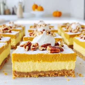 Pumpkin Pecan Cheesecake Squares Irresistible Flavor