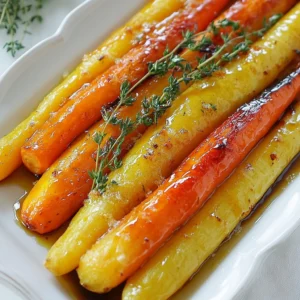 For Honey Balsamic Roasted Carrots, you need these key ingredients: - 1 lb baby carrots, peeled - 3 tablespoons honey - 2 tablespoons balsamic vinegar - 2 tablespoons olive oil - 1 teaspoon garlic powder - 1 teaspoon salt - 1/2 teaspoon black pepper - Fresh thyme leaves, for garnish You can add fresh herbs like rosemary or parsley for extra flavor. If you run out of honey, use maple syrup or agave nectar instead. For balsamic vinegar, red wine vinegar works well as a substitute. You can also swap baby carrots with regular carrots, cut into sticks. Other vegetables like sweet potatoes or parsnips can add a nice twist, too. {{ingredient_image_1}} First, preheat your oven to 425&deg;F (220&deg;C). This hot temperature helps the carrots caramelize. Next, line a baking sheet with parchment paper. This makes cleanup quick and easy. In a large mixing bowl, combine three tablespoons of honey, two tablespoons of balsamic vinegar, and two tablespoons of olive oil. Add one teaspoon of garlic powder, one teaspoon of salt, and half a teaspoon of black pepper. Whisk these ingredients together until they mix well. This glaze gives the carrots a sweet and tangy flavor. Now, add one pound of peeled baby carrots to the bowl with the glaze. Toss the carrots until they are evenly coated. This step ensures every bite is packed with flavor. Spread the carrots in a single layer on the prepared baking sheet. Make sure they aren&rsquo;t crowded. If they touch, they won&rsquo;t roast evenly. Roast the carrots in the preheated oven for 20 to 25 minutes. Flip them halfway through to help them brown on all sides. Look for tenderness and a caramelized finish. Once the carrots are done, remove them from the oven and let them cool for a moment. Transfer the roasted carrots to a serving platter. Drizzle any leftover glaze from the baking sheet over the top for extra flavor. Garnish your carrots with fresh thyme leaves. This adds a nice touch and a pop of color. You can serve these carrots alongside grilled chicken or fish for a balanced meal. They also pair well with rice or quinoa for a hearty dish. Enjoy your delicious honey balsamic roasted carrots! To get the best caramelization, cut your carrots into similar sizes. This helps them cook evenly. A single layer on the baking sheet allows hot air to circulate. For maximum flavor, roast at 425&deg;F (220&deg;C). This temperature helps the sugars in the honey and carrots caramelize. Flipping the carrots halfway through is key. This ensures they brown evenly. Keep an eye on them during roasting. Some ovens can cook unevenly, so check for perfect tenderness. You want them soft, not mushy. To add more depth, try fresh herbs like rosemary or dill. These flavors pair well with the sweetness of the honey. You can also use spices like cumin or smoked paprika for a different twist. Finding the right balance of sweetness and acidity is crucial. If your glaze is too sweet, add a splash more balsamic vinegar. This adds brightness and cuts through the honey. Taste as you go; adjust until it feels just right. Pro Tips Choose Fresh Carrots: Opt for vibrant, firm baby carrots for the best flavor and texture. Adjust Sweetness: Feel free to modify the amount of honey based on your sweetness preference. Use Different Herbs: Experiment with herbs like rosemary or parsley for varied flavor profiles. Check for Doneness: Test the carrots with a fork; they should be tender but not mushy. {{image_2}} You can switch up the flavor of your Honey Balsamic Roasted Carrots. Adding citrus juice, like orange or lemon, gives a fresh taste. You can also try ginger for a spicy kick. Both options brighten the dish and add new layers of flavor. Herbs can also change the taste. Fresh rosemary or oregano adds a savory note. Rosemary pairs well with the sweet honey, while oregano gives a nice earthy touch. Feel free to mix and match these flavors to suit your taste. If you want to try something different, grilling or air frying works great. For grilling, cook the carrots on a medium heat for about 10-15 minutes. This method adds a smoky flavor that complements the honey and balsamic. Air frying is quick and easy. Set the air fryer to 400&deg;F and cook for 15 minutes. Shake the basket halfway through to get even cooking. For meal prep, you can roast a big batch ahead of time. Store the cooked carrots in an airtight container. They reheat well in the oven or microwave, making them a perfect side dish for busy nights. To keep your Honey Balsamic Roasted Carrots fresh, place them in an airtight container. Make sure they cool down first. Store them in the fridge for up to four days. When you&rsquo;re ready to eat, reheat them gently. You can use the microwave or an oven. To reheat in the oven, set it to 350&deg;F (175&deg;C). This method helps keep their flavor and texture. Yes, you can freeze Honey Balsamic Roasted Carrots! First, let them cool completely. Then, place them in a freezer-safe bag or container. Squeeze out as much air as you can to avoid freezer burn. They will stay good for up to three months. When you're ready to enjoy them, thaw in the fridge overnight. Then, reheat in the oven for best results. Yes, you can use frozen carrots. They save time and are easy to find. You should thaw them first. Drain excess water to avoid soggy carrots. Then, follow the same steps for mixing and roasting. Since frozen carrots can be softer, reduce the roasting time to 15-20 minutes. These carrots pair well with many dishes. Try serving them with grilled chicken or pork. They also go nicely with fish, like salmon. For a vegetarian option, serve with quinoa or a fresh salad. The sweet and tangy flavor enhances any meal. Honey balsamic roasted carrots stay fresh for about 3-4 days in the fridge. Store them in an airtight container to keep them tasty. If you want to enjoy them later, reheat them in the oven for best flavor. This way, they stay warm and crispy. In this article, we explored how to make Honey Balsamic Roasted Carrots. We listed the key ingredients and offered tasty substitutions. Then, we detailed the preparation steps and roasting process for the best results. I shared tips to enhance flavors and discussed various cooking methods. Finally, we talked about storage and addressed common questions. I hope this guide helps you create a delicious side dish. Enjoy your cooking and feel free to get creative!