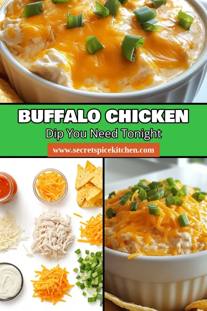 Looking for a crowd-pleasing snack? Try this easy crockpot buffalo chicken dip recipe! This creamy buffalo chicken dip combines savory chicken, rich cream cheese, and zesty buffalo sauce for the ultimate buffalo chicken appetizer. Perfect for parties or game day, it's simple to prepare and packed with flavor. Serve it warm with tortilla chips or celery sticks for dipping. Save this recipe and impress your guests! #BuffaloChickenDip #CrockpotBuffaloChicken #SavoryChickenDip #BuffaloChickenAppetizer