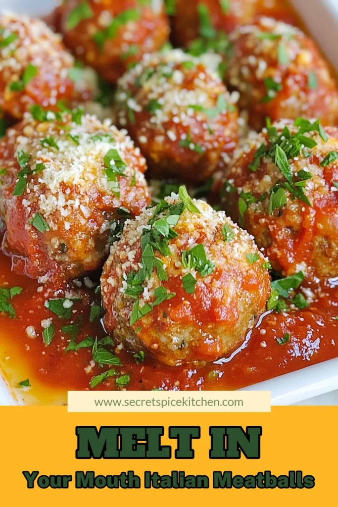 Discover this irresistible Italian meatball recipe that combines ground beef and pork for the ultimate flavor. With our tender meatball recipe, you’ll create homemade meatballs that are perfect in marinara sauce. Whether served over spaghetti or with crusty bread, these delicious meatballs are sure to impress! Click to save this easy recipe and delight your family tonight. #ItalianMeatballRecipe #HomemadeMeatballs #TenderMeatballs #MarinaraSauceMeatballs