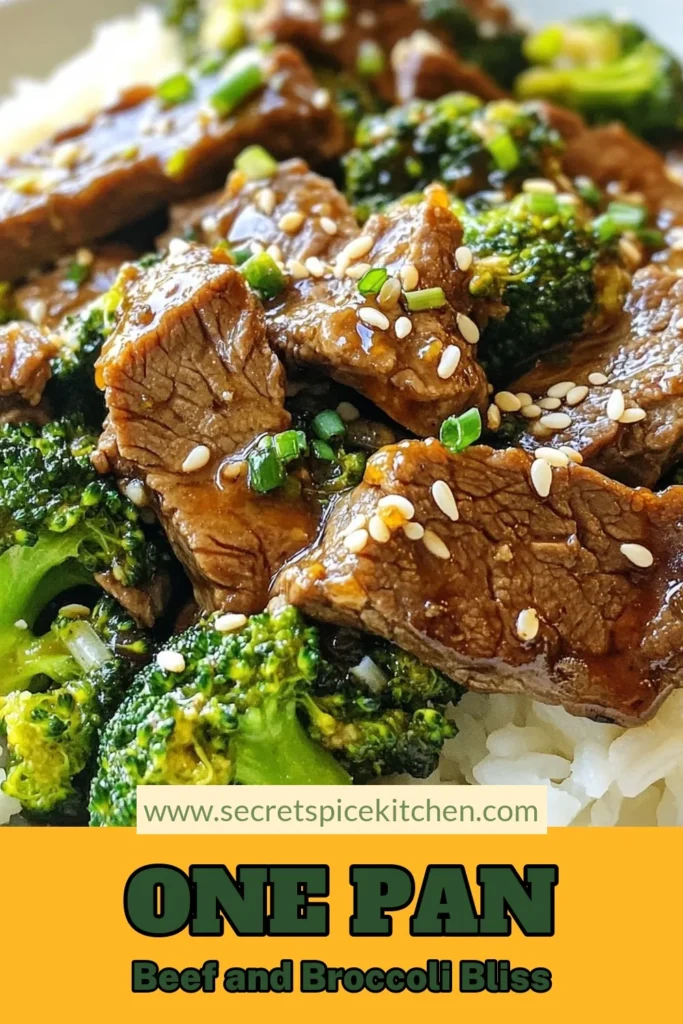 Discover the deliciousness of this One-Pan Beef and Broccoli recipe! This sizzling beef recipe combines tender beef sirloin and vibrant broccoli florets in a quick broccoli beef dish that's packed with garlic flavor. Perfect as an easy beef stir-fry, it’s ready in just 30 minutes! Save this quick meal for busy nights and impress your family. Don’t miss out on this mouthwatering beef and broccoli with garlic! #OnePanBeefAndBroccoli #EasyBeefStirFry #QuickDinner #HealthyRecipes