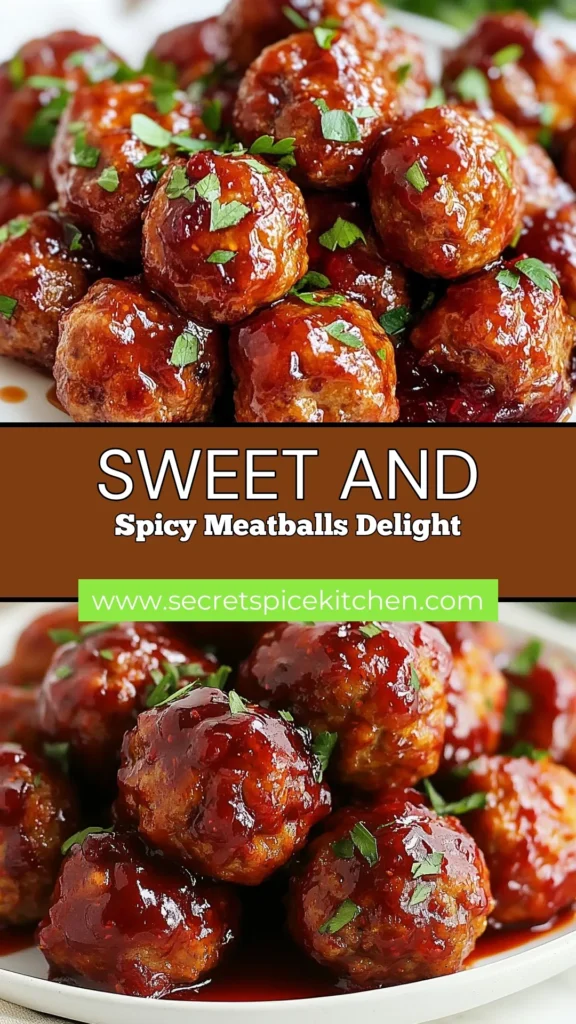 Looking for a delicious appetizer? Try these Sweet and Spicy Cranberry Meatballs! This easy meatball appetizer features a flavorful ground turkey meatball recipe, glazed with a mouthwatering cranberry sauce. Perfect for gatherings or weeknight dinners, these healthy meatballs will impress your guests. Don’t miss out on this crowd-pleaser—save this recipe and bring the flavor home! #SweetAndSpicyMeatballs #CranberryGlazedMeatballs #GroundTurkeyMeatballRecipe #HealthyMeatballRecipe