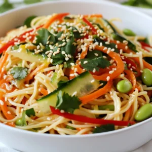 Sesame Ginger Noodle Salad Bright and Fresh Delight