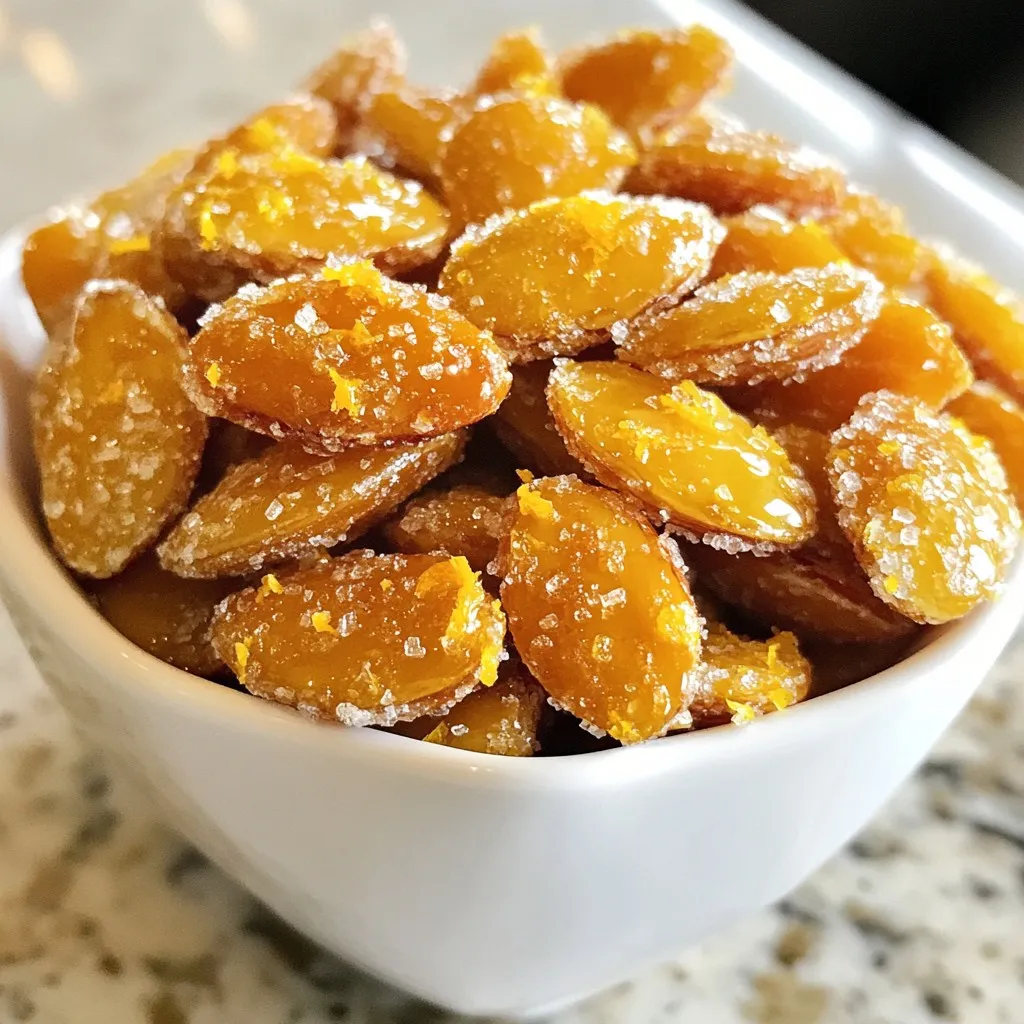 Orange Candied Almonds Delightful Sweet Snack Recipe
