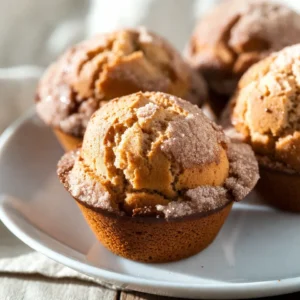 To make the best apple cider donut muffins, gather these key ingredients: - 1 cup apple cider - 2 cups all-purpose flour - 1 teaspoon baking powder - 1 teaspoon baking soda - 1 teaspoon ground cinnamon - 1/2 teaspoon ground nutmeg - 1/2 teaspoon salt - 1/4 cup unsalted butter, melted - 3/4 cup brown sugar, packed - 1 large egg - 1 teaspoon vanilla extract - 1/2 cup buttermilk - 1/4 cup granulated sugar (for dusting) - 1 tablespoon cinnamon (for dusting) Each ingredient plays a role in creating rich flavors and a moist texture. The apple cider is the star, adding sweetness and a hint of tartness. The blend of cinnamon and nutmeg gives warmth, making these muffins perfect for fall. Using all-purpose flour gives the muffins structure and fluffiness. The baking powder and baking soda help them rise, while the butter and sugars keep them moist and sweet. Don't forget the egg and buttermilk; they add richness and depth. When you mix these ingredients, you create a delicious treat that reminds you of autumn days. The cinnamon-sugar dusting is the final touch that makes them irresistible. Get ready to enjoy a warm muffin that tastes just like a classic apple cider donut! {{ingredient_image_1}} Start by preheating your oven to 350&deg;F (175&deg;C). This step ensures even baking. Greasing or lining the muffin tin is crucial. It prevents the muffins from sticking. Use a non-stick spray or paper liners for easy removal. To reduce the apple cider, pour it into a small saucepan. Heat it over medium-high heat until it boils. Once boiling, lower the heat to a simmer. Let it cook for about 10 minutes. This will concentrate the flavor. When it reduces to 1/2 cup, take it off the heat. Allow it to cool a bit before adding it to your batter. In a large bowl, add the flour, baking powder, baking soda, ground cinnamon, ground nutmeg, and salt. Use a whisk to mix them well. This step helps every bite taste great. Make sure there are no lumps and everything is evenly combined. In another bowl, mix the melted butter, brown sugar, and reduced apple cider. Whisk them together until the mixture is smooth. Then, add the egg, vanilla extract, and buttermilk. Keep stirring until fully blended. Smooth mixtures create better muffins. Now, gently add the wet mixture to the dry ingredients. Stir it carefully until just combined. Avoid overmixing the batter. A few lumps are okay. This keeps the muffins soft and fluffy. Next, spoon the batter into the muffin tin, filling each cup about 2/3 full. Place the muffin tin in the preheated oven. Bake for about 18-20 minutes. To check if they are done, insert a toothpick into the center. If it comes out clean, they are ready. Let the muffins cool in the tin for about 5 minutes before moving them. While the muffins bake, mix the granulated sugar and cinnamon in a small bowl. This mixture adds a sweet and spicy touch to the muffins. Once the muffins cool slightly, roll each one in the cinnamon sugar. Make sure they are fully coated for the best flavor. Overmixing batter Mixing too much can lead to tough muffins. Stir the wet and dry ingredients gently. Aim for just combined. A few lumps are fine. Incorrect oven temperature Always check your oven&rsquo;s temperature. An oven that is too hot can burn the muffins. Use an oven thermometer if needed. Bake at 350&deg;F (175&deg;C) for the best results. You can add more spices for a flavor boost. Try these options: - A pinch of allspice for warmth - A dash of ginger for zest - Chopped apples for extra fruitiness Serve your muffins warm for the best taste. They pair well with: - Hot apple cider for a cozy drink - A scoop of vanilla ice cream for dessert - Cream cheese for a rich spread These tips will help you make the best apple cider donut muffins. Enjoy! Pro Tips Reduce the Cider: For a more concentrated apple flavor, ensure you reduce the cider to exactly 1/2 cup. This enhances the taste of the muffins. Don&rsquo;t Overmix: Mix the wet and dry ingredients just until combined. Overmixing can result in dense muffins instead of light and fluffy ones. Warm Dusting: Roll the muffins in the cinnamon sugar mixture while they are still warm for better adherence and enhanced flavor. Storage Tips: Store any leftover muffins in an airtight container at room temperature for up to 3 days or freeze them for longer storage. {{image_2}} To make your apple cider donut muffins even more special, think about adding flavors. Here are some ideas: - Chopped Nuts: Walnuts or pecans add crunch. - Dried Fruits: Raisins or cranberries bring sweetness. - Extra Spices: Try ginger or allspice for a warm twist. These changes can make your muffins unique and fun. Each bite will surprise you with new flavors! You can make your muffins lighter with simple swaps. Here are a few options: - Whole Wheat Flour: Use half whole wheat and half all-purpose flour. - Natural Sweeteners: Replace brown sugar with maple syrup or honey. - Applesauce: Swap half the butter with unsweetened applesauce for moisture. These options keep the flavor while making the muffins healthier. If you need gluten-free or dairy-free muffins, I have tips for you: - Gluten-Free Flour: Use a 1:1 gluten-free flour blend for a great result. - Dairy-Free Milk: Substitute buttermilk with almond milk or oat milk. - Vegan Option: Use a flax egg instead of a regular egg. Mix 1 tablespoon of ground flaxseed with 2.5 tablespoons of water. These adaptations ensure everyone can enjoy these tasty treats! To keep your apple cider donut muffins fresh, let them cool completely first. Place them in an airtight container. This helps lock in moisture. You can store them at room temperature for up to three days. If you live in a humid area, the fridge may help keep them fresh longer. However, refrigeration can change the texture, making the muffins less fluffy. Freezing muffins is a great way to enjoy them later. Place the cooled muffins in a freezer-safe bag or container. Make sure to remove as much air as possible. This prevents freezer burn. Muffins can stay fresh in the freezer for up to three months. When you&rsquo;re ready to eat them, simply thaw them overnight in the fridge. To reheat your muffins, preheat your oven to 350&deg;F (175&deg;C). Place the muffins on a baking sheet. Heat for about 5 to 10 minutes. This method keeps the muffins soft and warm. You can also use a microwave. Microwave for about 15 to 20 seconds to warm them quickly. Enjoy them warm for the best taste! To check if your muffins are done, use a toothpick. Stick it into the center of a muffin. If it comes out clean, the muffins are ready. You can also look for a golden brown color. They should spring back lightly when touched. Yes, you can use store-bought apple cider. It may change the taste a bit. Fresh cider has a brighter flavor. However, store-bought works fine in a pinch. Just make sure it is not too sweet. These muffins pair well with many drinks. I suggest warm apple cider or coffee. A nice chai tea also complements their flavors. You can enjoy them with whipped cream or ice cream for a treat. Yes, you can make these muffins ahead of time. Bake them and let them cool. Then, store them in an airtight container. They stay fresh for about three days. You can also freeze them for longer storage. If your muffins turn out dense, check your mixing. You may have overmixed the batter. Ensure you measure your flour correctly. Adding too much can also make them heavy. If needed, use less flour next time. You now know how to make delicious apple cider muffins. We covered essential ingredients and step-by-step instructions to help you succeed. Remember to avoid common mistakes and explore variations to tailor the recipe to your taste. Proper storage keeps your muffins fresh longer, while reheating can restore their texture. Baking is fun and rewarding. With practice, you can make perfect muffins every time. Enjoy the warm aroma and delightful taste of your homemade treats!