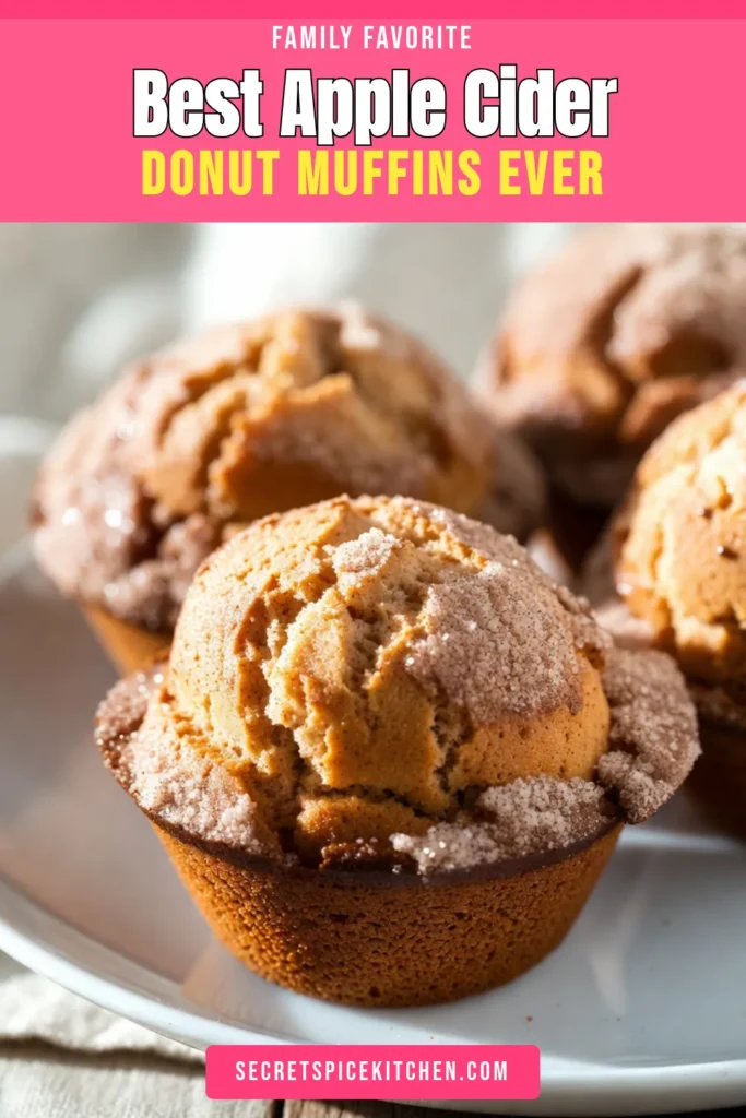 Indulge in the cozy flavors of fall with these delicious apple cider donut muffins! Perfectly spiced and rolled in cinnamon sugar, these easy muffin recipes are a must-try for any autumn baking enthusiast. Enjoy a delightful taste of apple cider recipes that will warm your heart this season. Ready to elevate your baking game? Try these scrumptious cinnamon sugar muffins today! Save this recipe for your fall baking needs! #AppleCiderDonutMuffins #FallBakingRecipes #EasyMuffinRecipes #AppleCiderRecipes